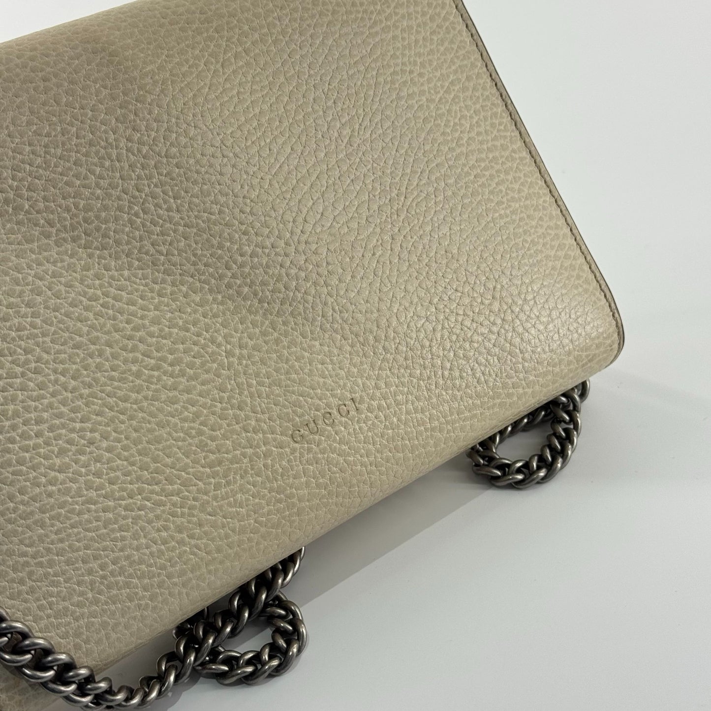 Gucci - Dionysus Wallet on Chain (WOC) - Leather - White - (mini)