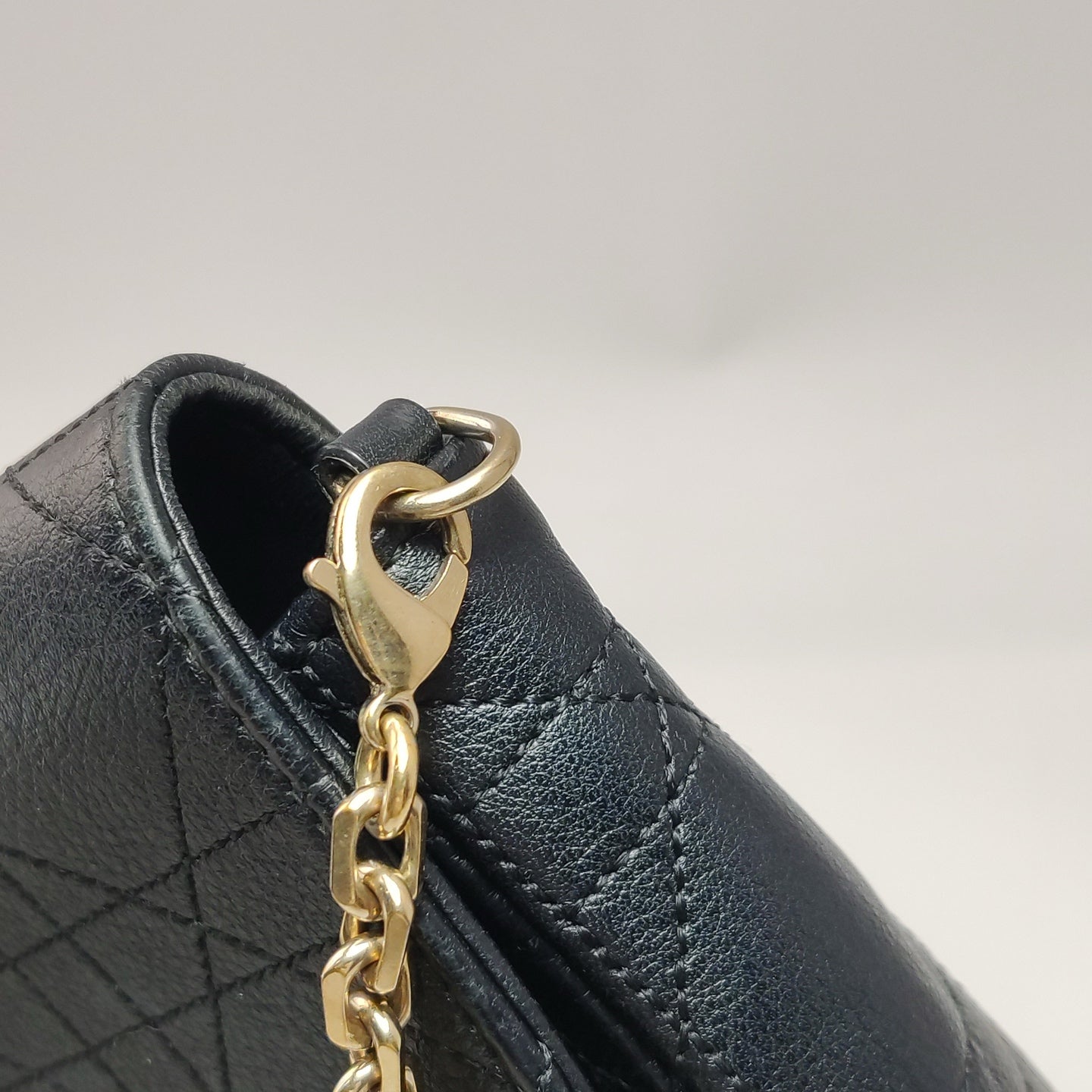Dior - Cannage Chain Flap Bag - Leather - Black - (mini)