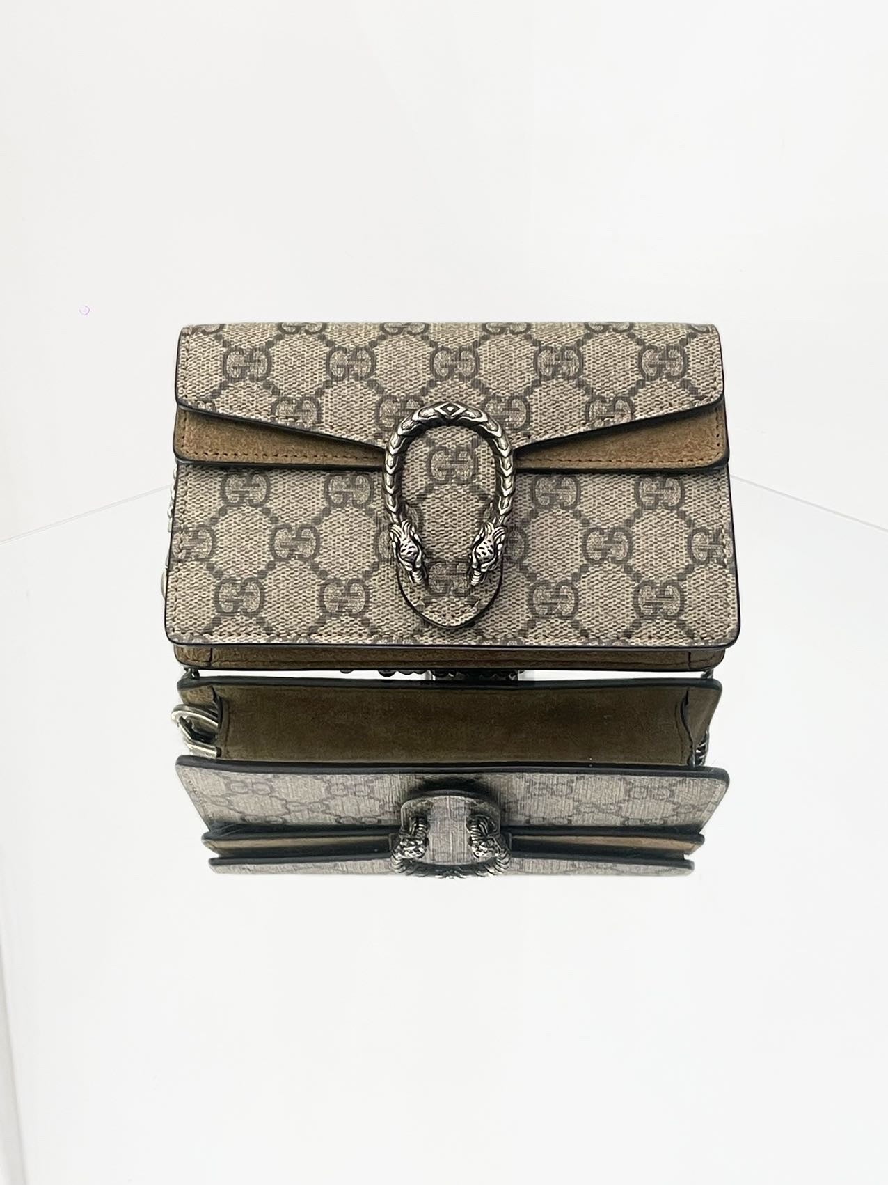 Gucci - Dionysus Mini - GG Supreme canvas with suede trim - Brown - (mini)