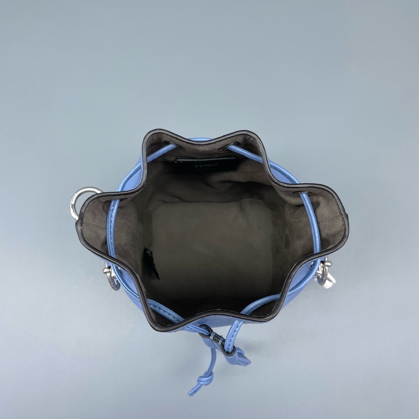 Fendi - Mon Tresor Mini Bucket Bag - Leather - Blue - (mini)