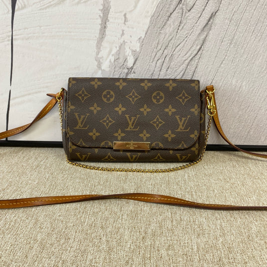 Louis Vuitton - Favorite PM Monogram - Monogram coated canvas with Vachetta leather trim - Brown - (small)