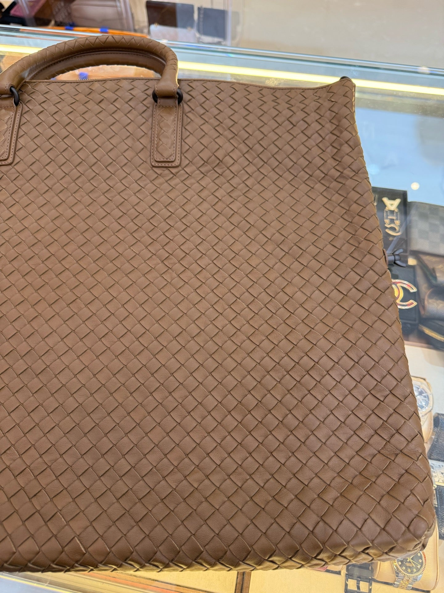 Bottega Veneta - Intrecciato Transformer Tote Bag - Leather - Brown - (large)