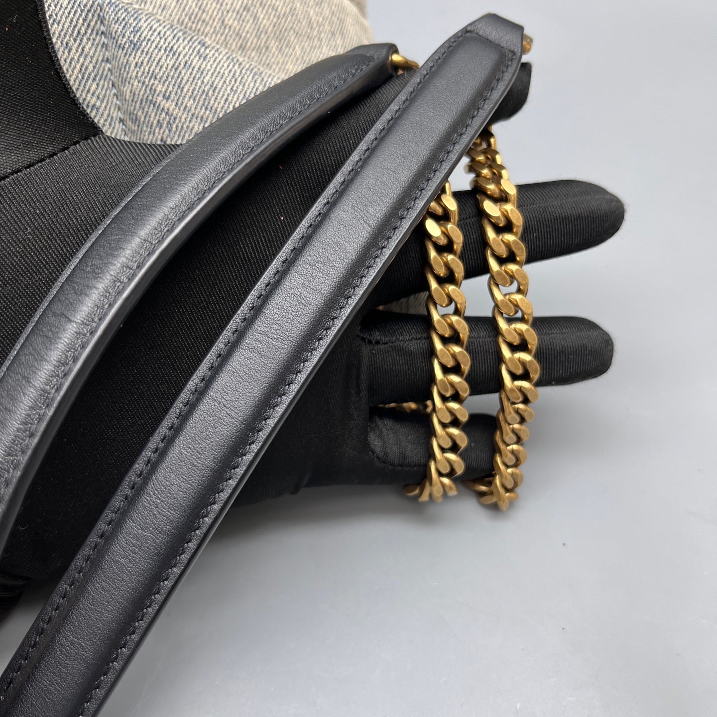 Saint Laurent - Loulou Puffer Bag - Denim - Blue - (Small)