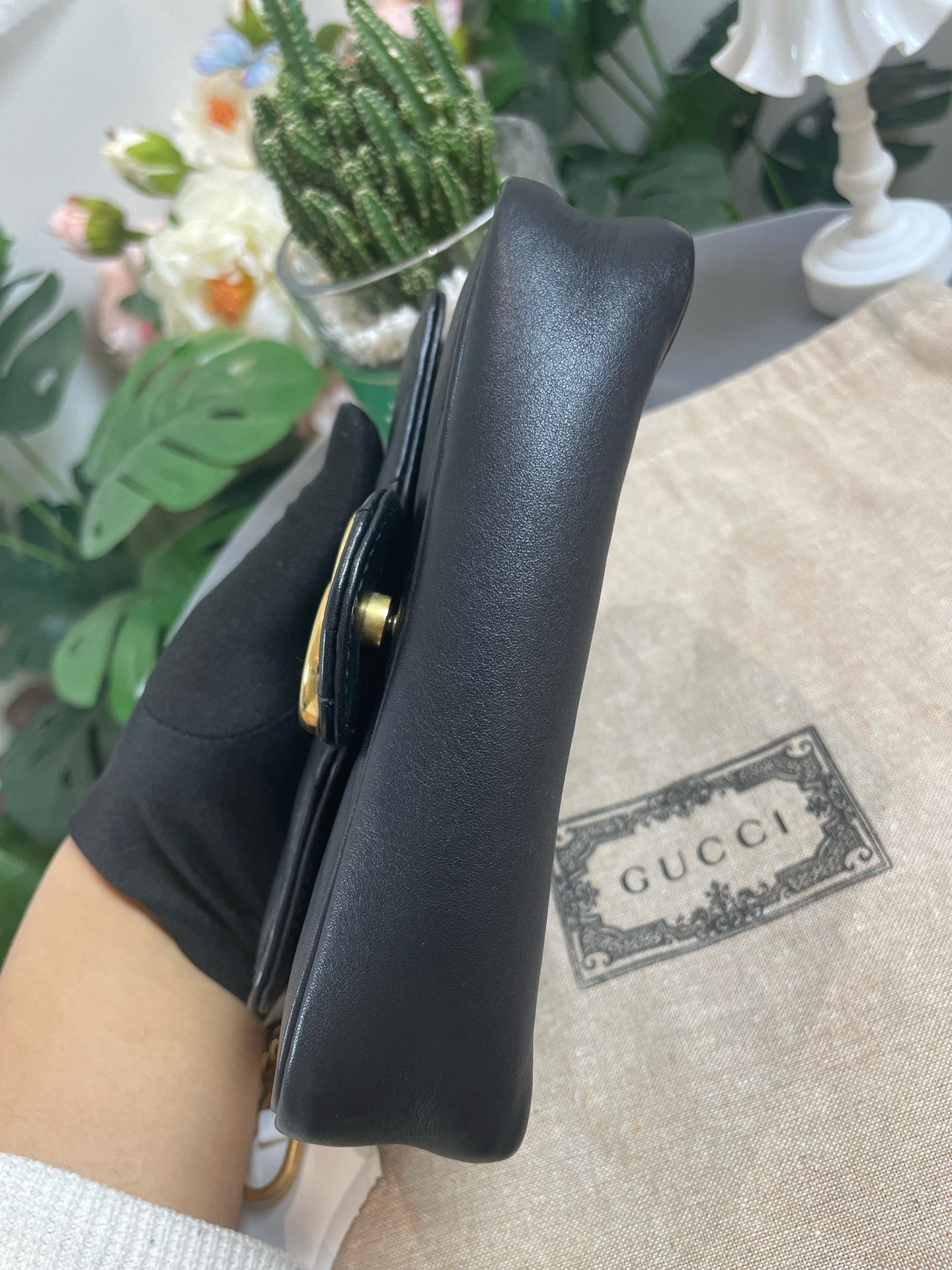 Gucci - Marmont Mini - Leather - Black - (mini)
