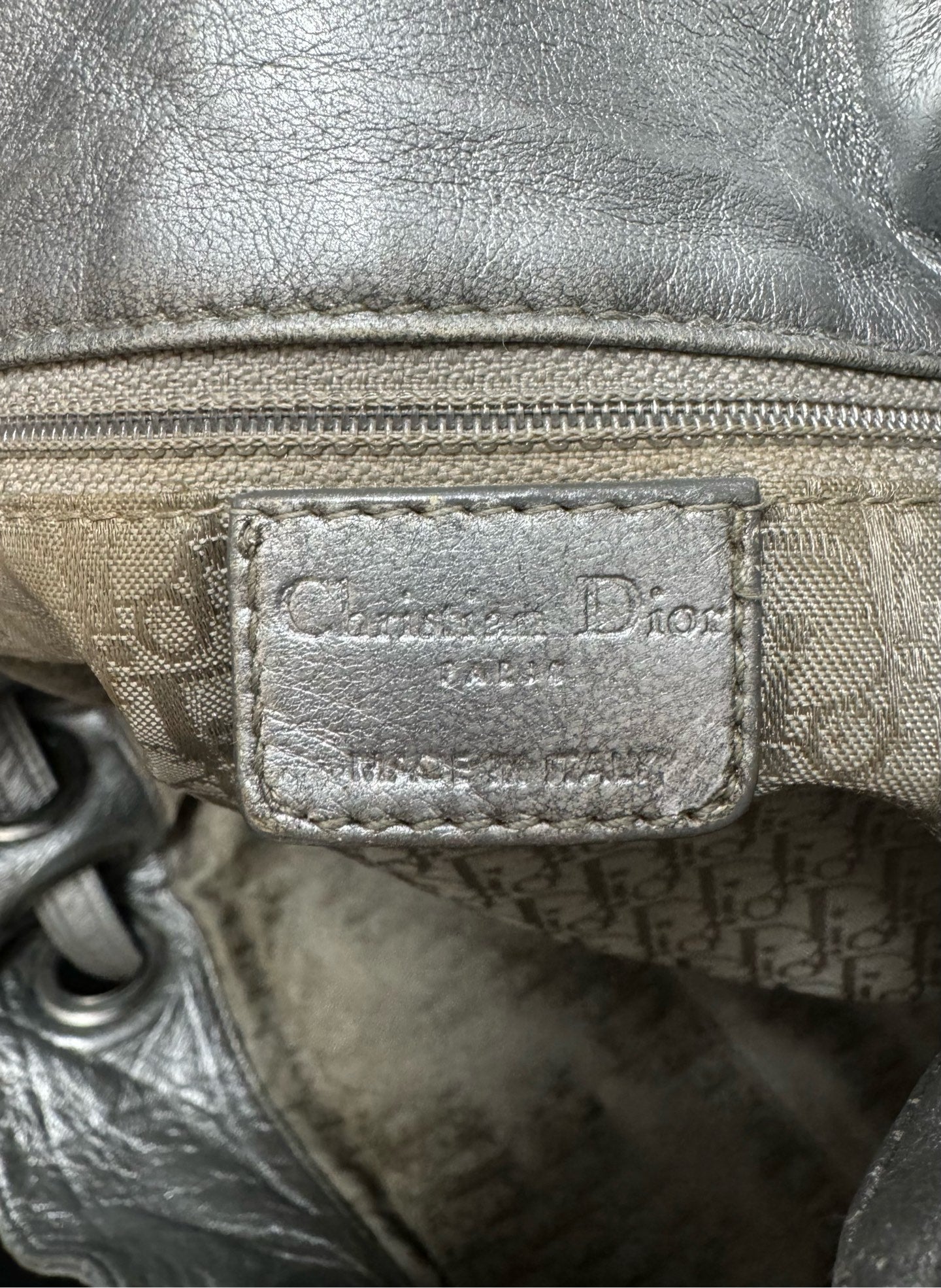 Dior - Gaucho - Leather - Silver - (Medium)