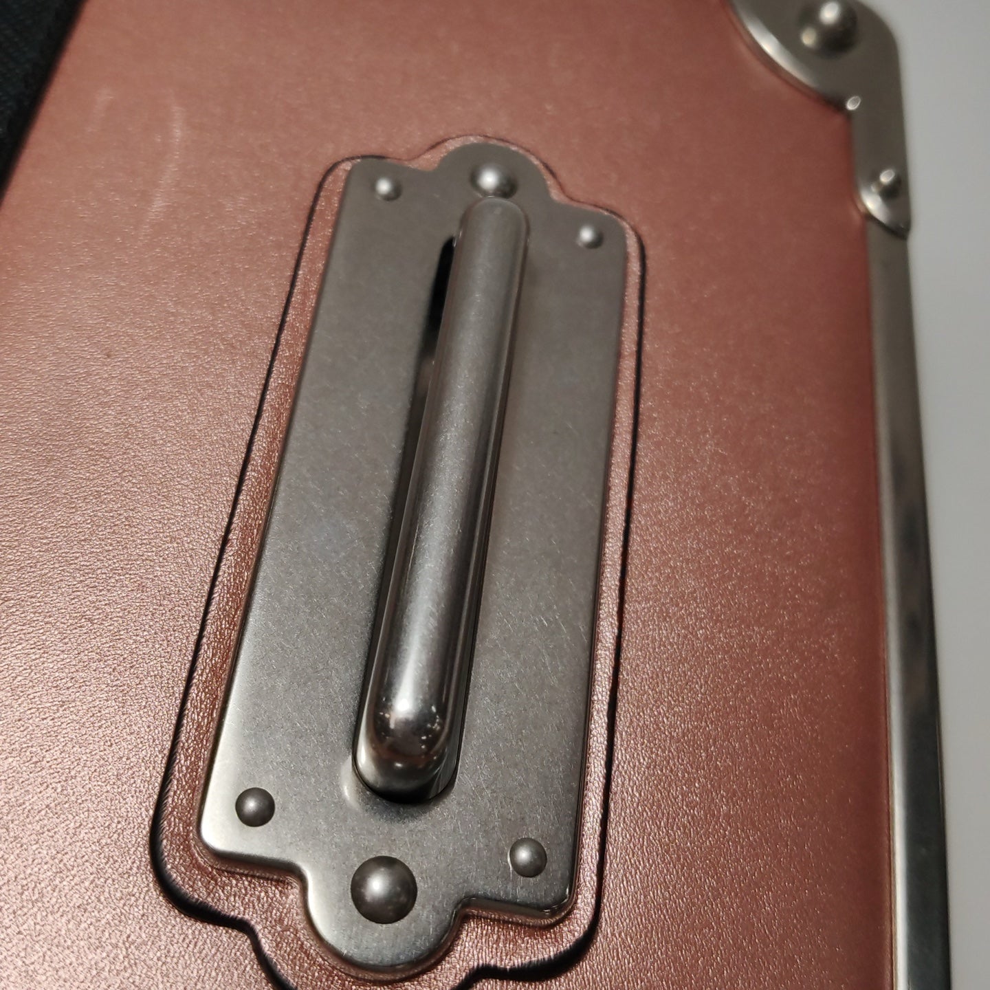 Prada - Cahier Small Box Bag - Saffiano leather and smooth leather - Metallic Rose Gold and Black - (small)