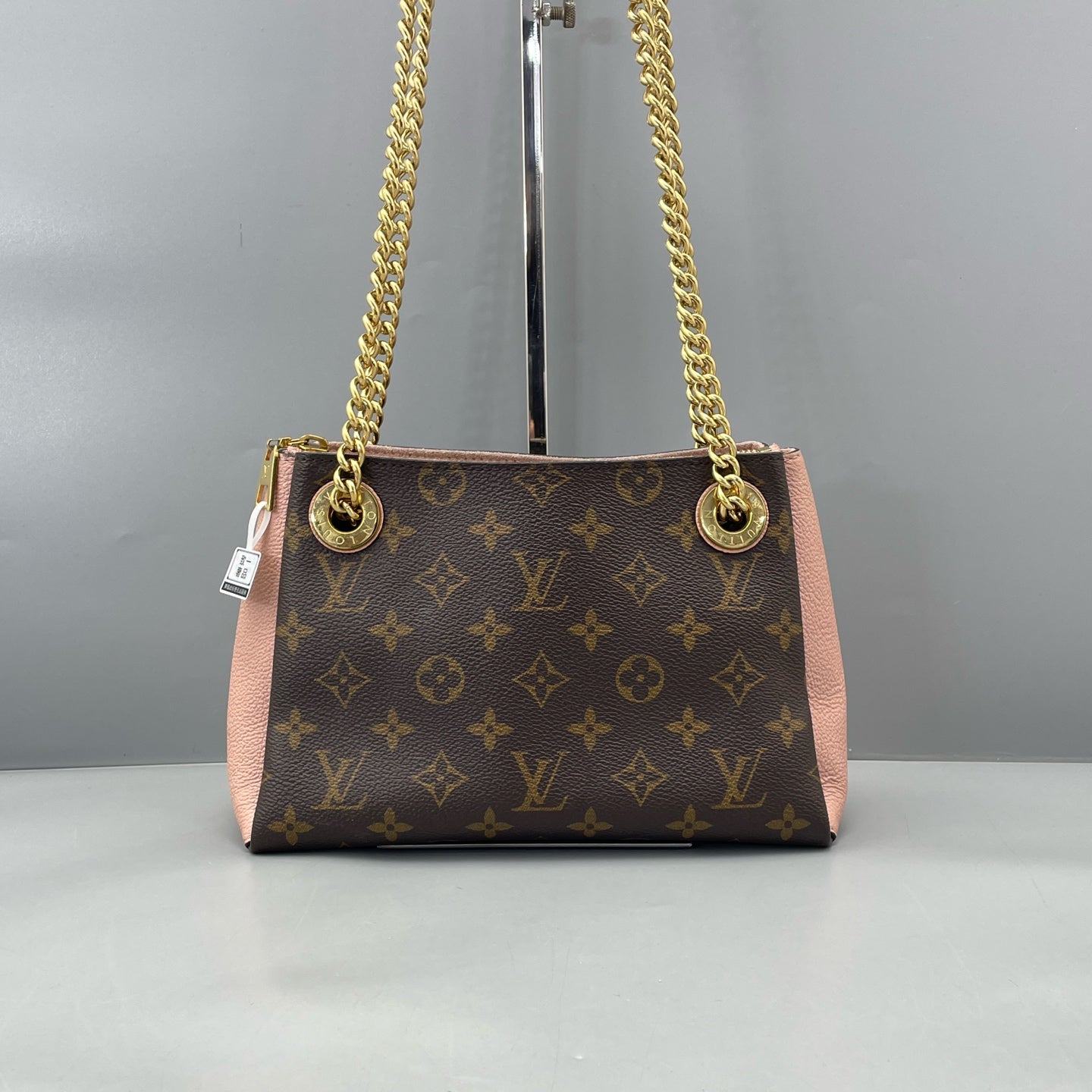 Louis Vuitton - Surene BB Chain Bag - Monogram coated canvas and grained leather - Brown and Pink - (mini)
