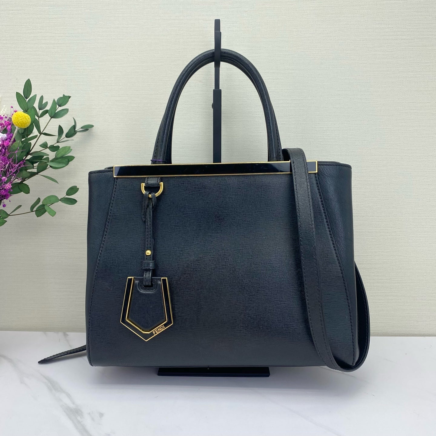 Fendi - 2Jours - Leather - Black - (small)
