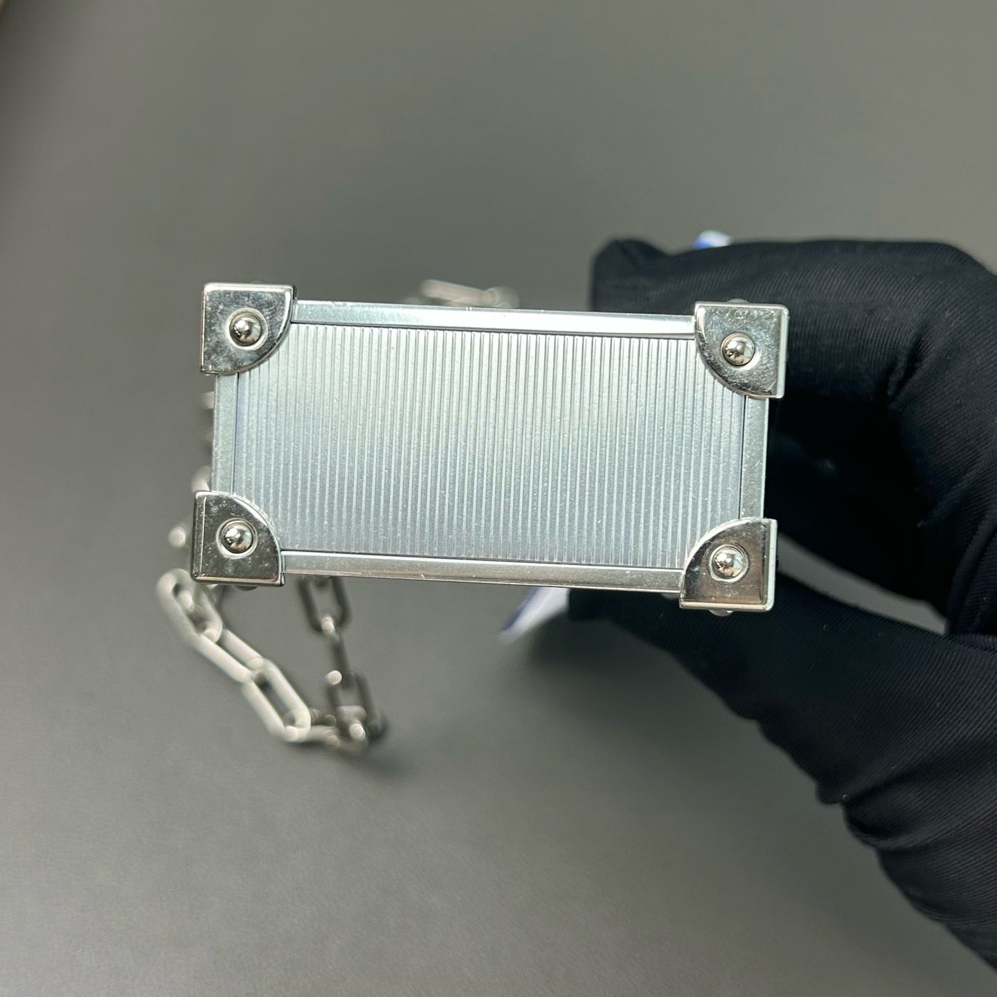 Louis Vuitton - Mini Cigarette Case Trunk - Plastic and Metal - Silver - (mini)