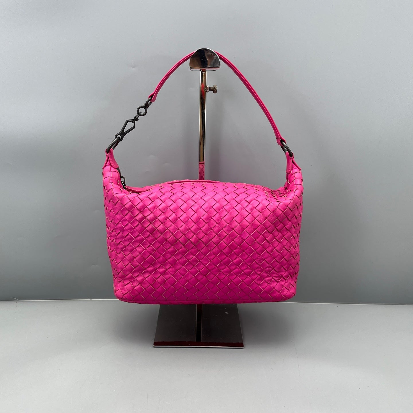 Bottega Veneta - Intrecciato Lunchbox Bag - Nappa leather - Hot Pink - (Small)