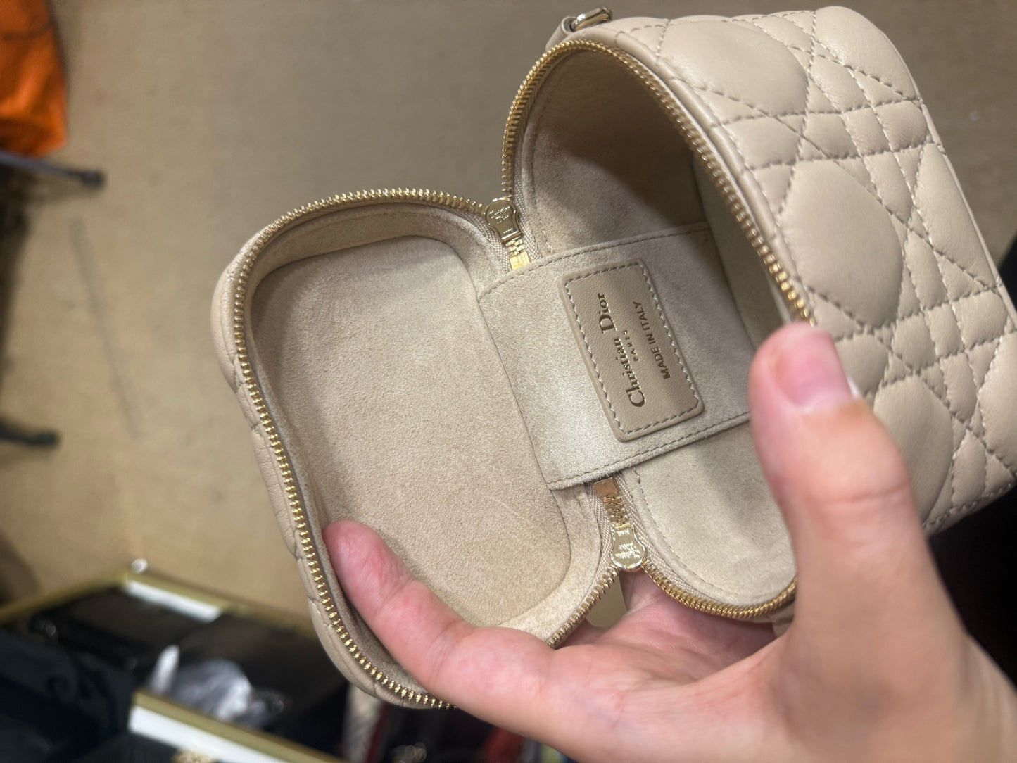 Dior - Mini Vanity Case - Lambskin leather - Beige - (mini)
