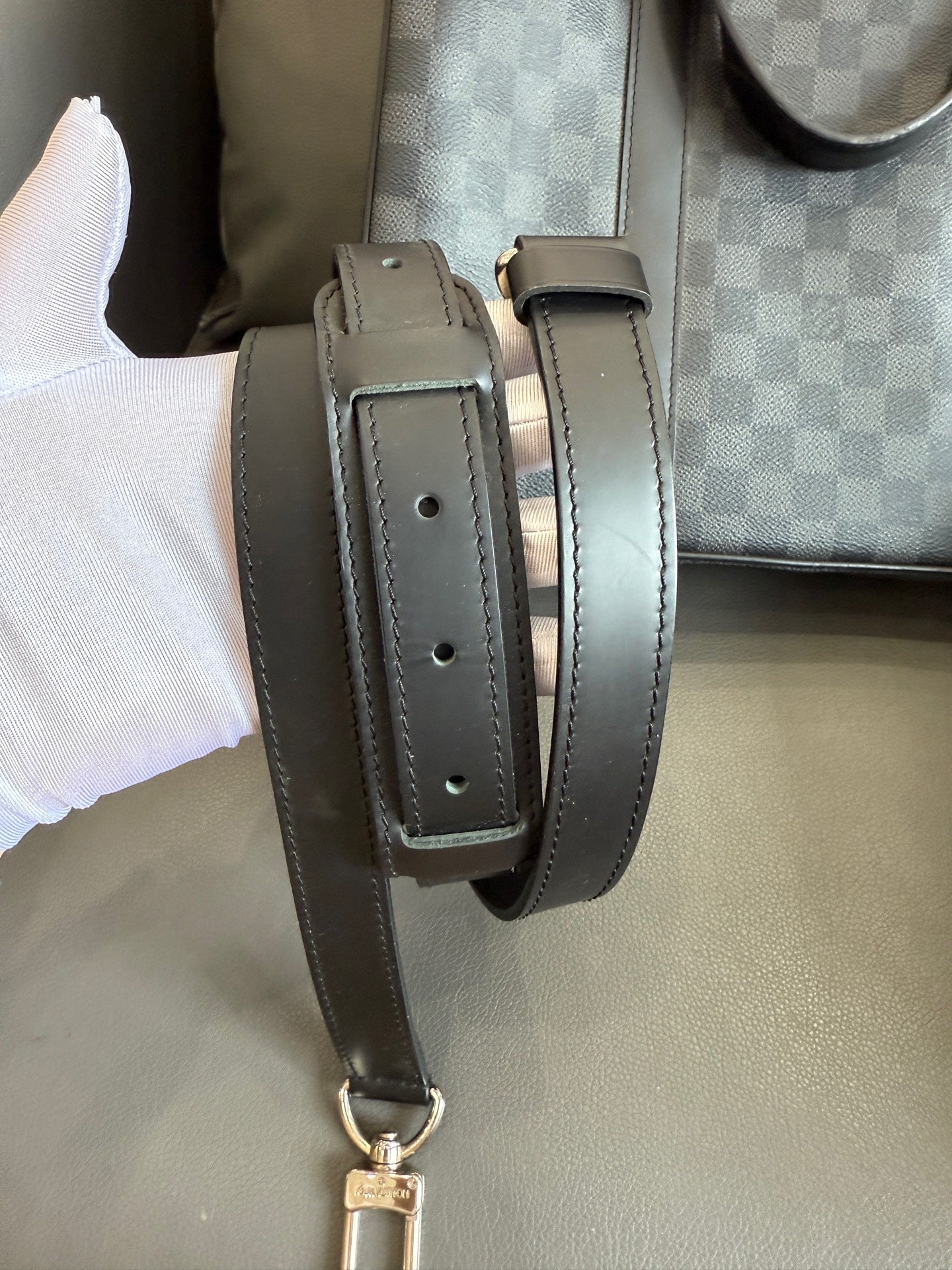 Louis Vuitton - Porte-Documents Jour - Damier Graphite coated canvas with leather trim - Grey - (Medium)