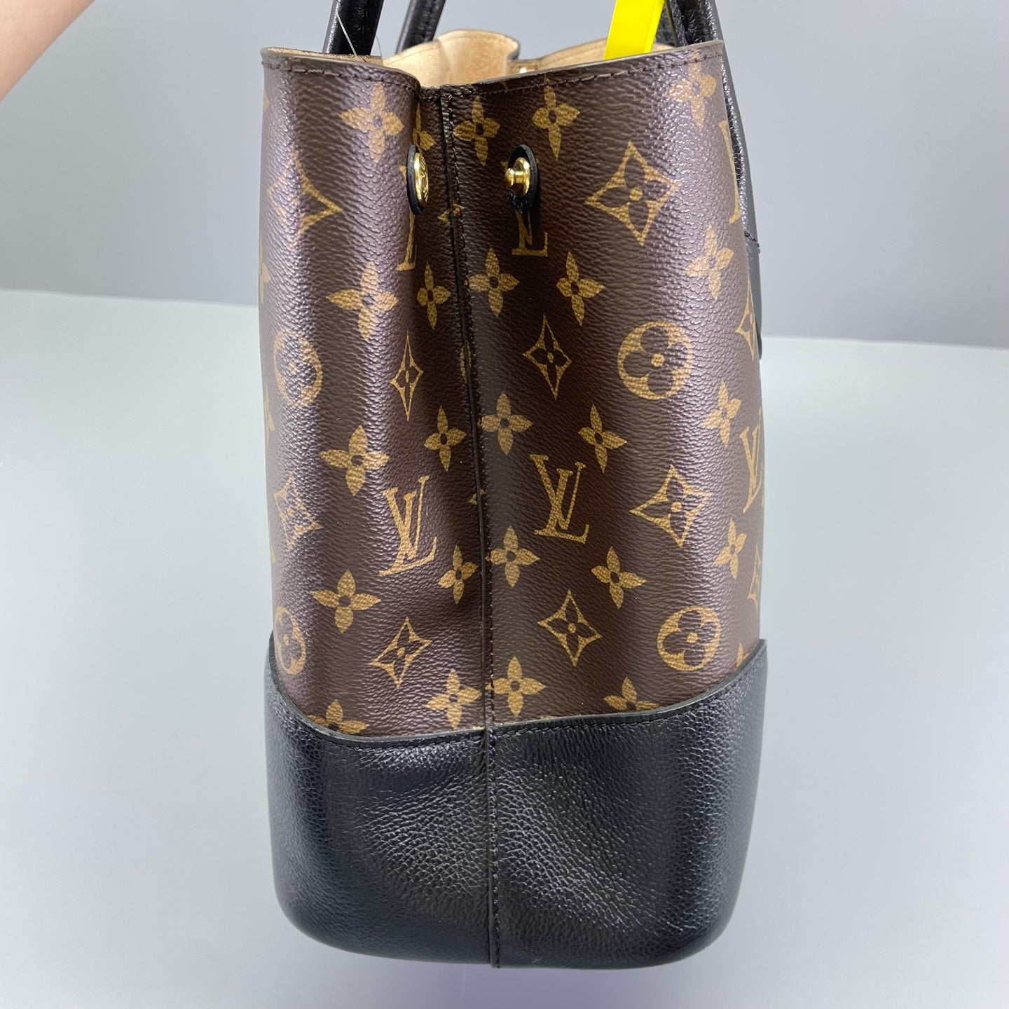 Louis Vuitton - Flandrin Tote - Monogram coated canvas with black grained leather trim - Monogram Brown with Black trim - (Medium)