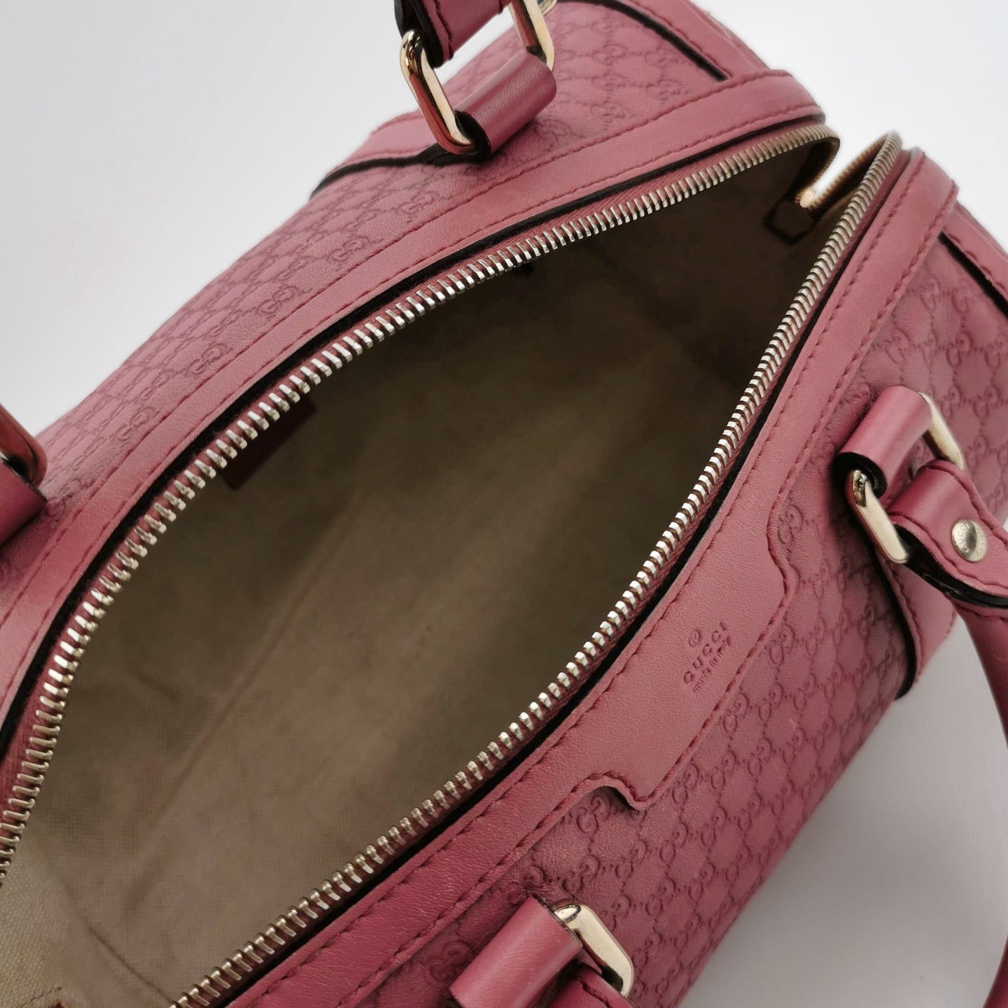 Gucci - Microguccissima Boston Bag - Leather - Purple - (small)