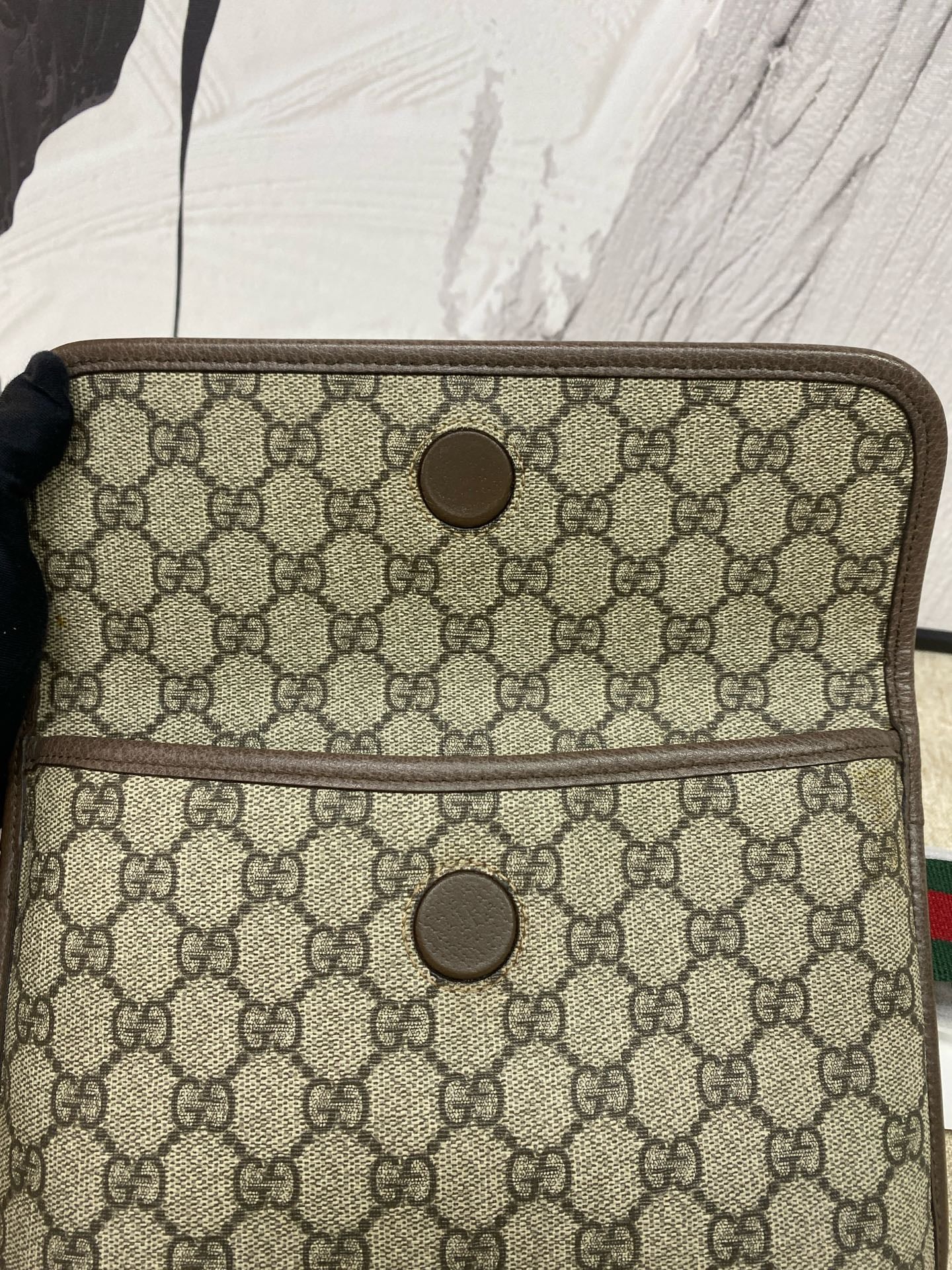 Gucci - Tiger Head Belt Bag - GG Supreme canvas with leather trim - Beige - (small)