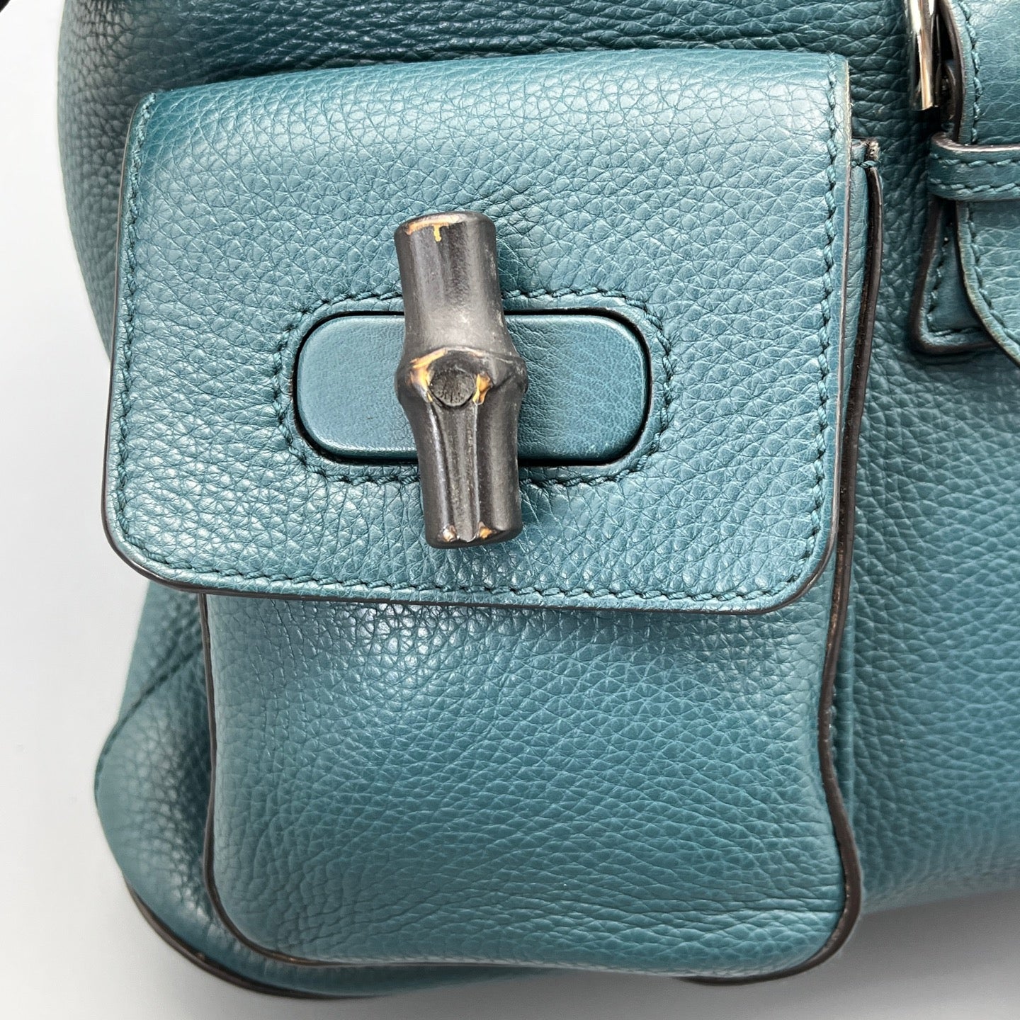 Gucci - Bamboo Tassel Backpack - Leather - Blue - (Medium)