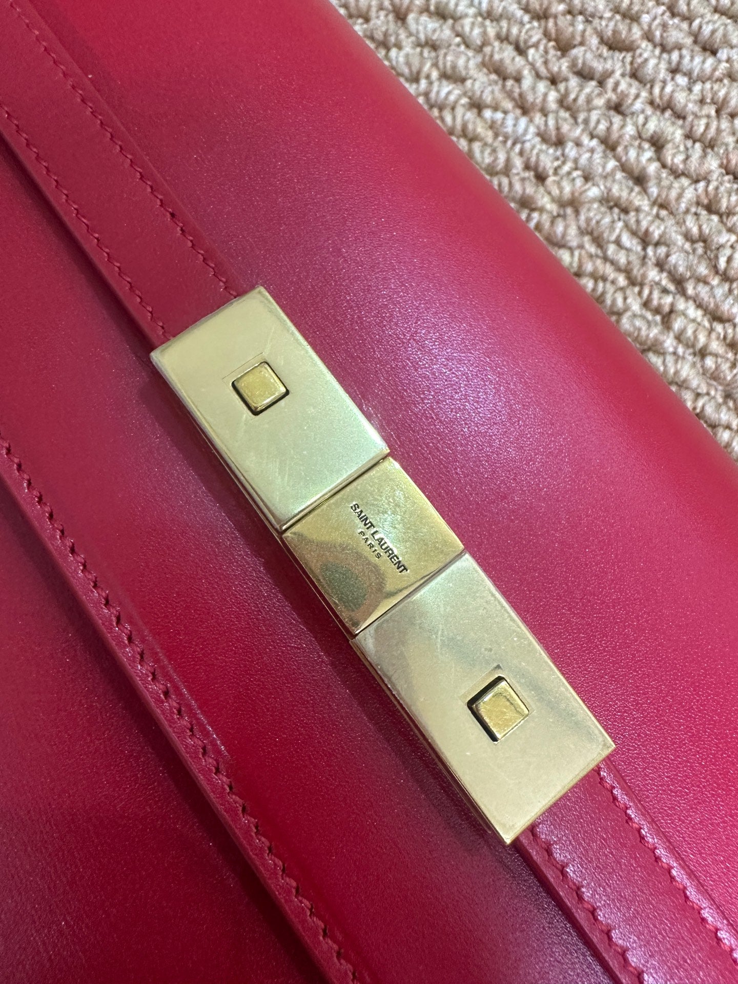Saint Laurent - Manhattan - Leather - Red - (Medium)
