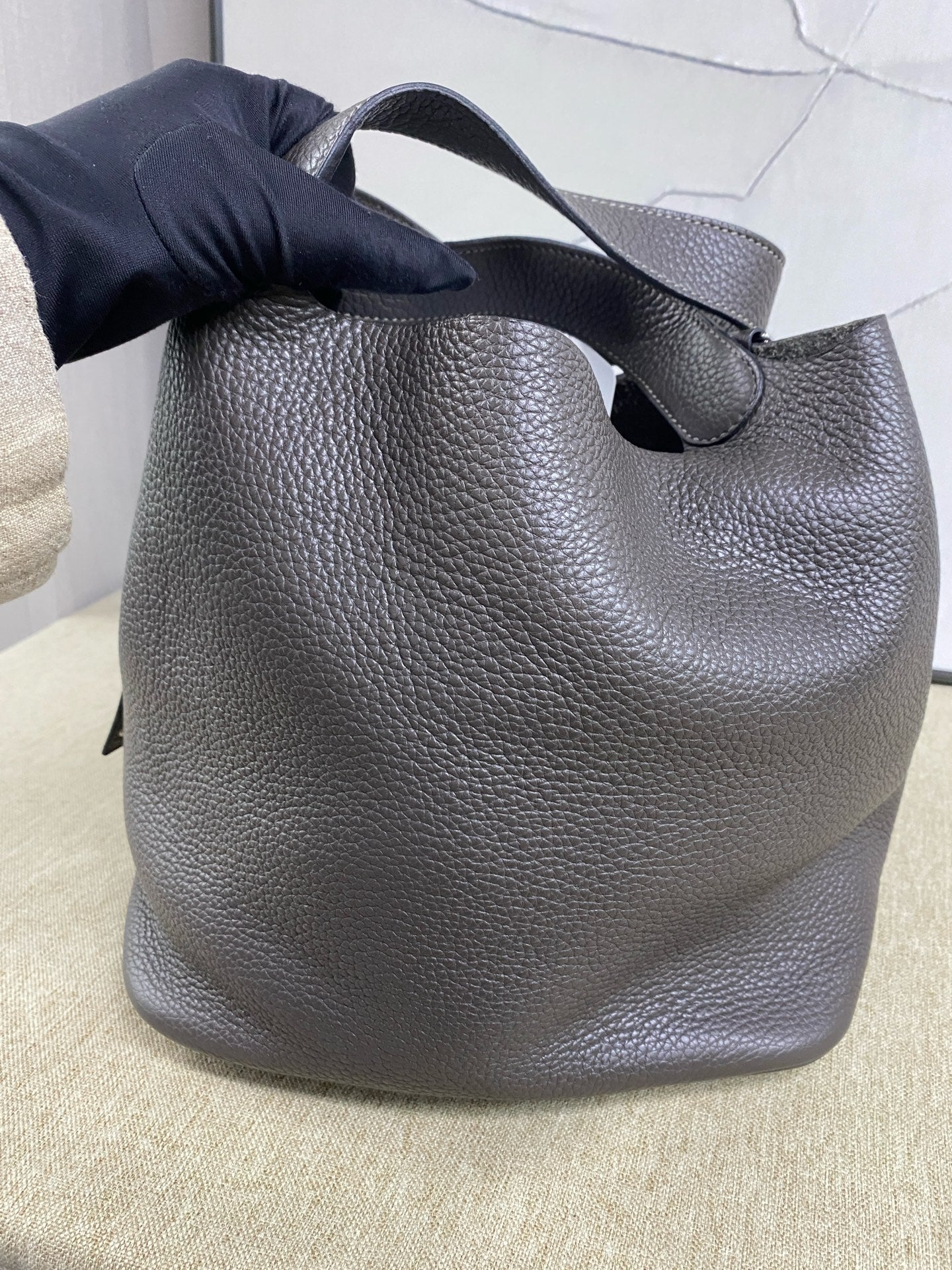 Hermès - Picotin Lock 26 - Taurillon Clemence leather - Cumulus Grey - (Medium)