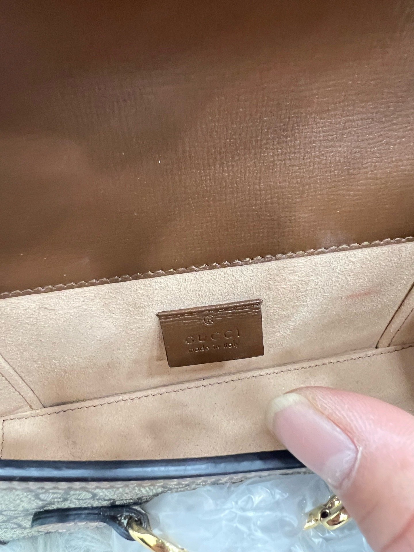 Gucci - Horsebit 1955 Mini Camera Bag - GG Supreme canvas, leather trim - Beige, Brown - (mini)