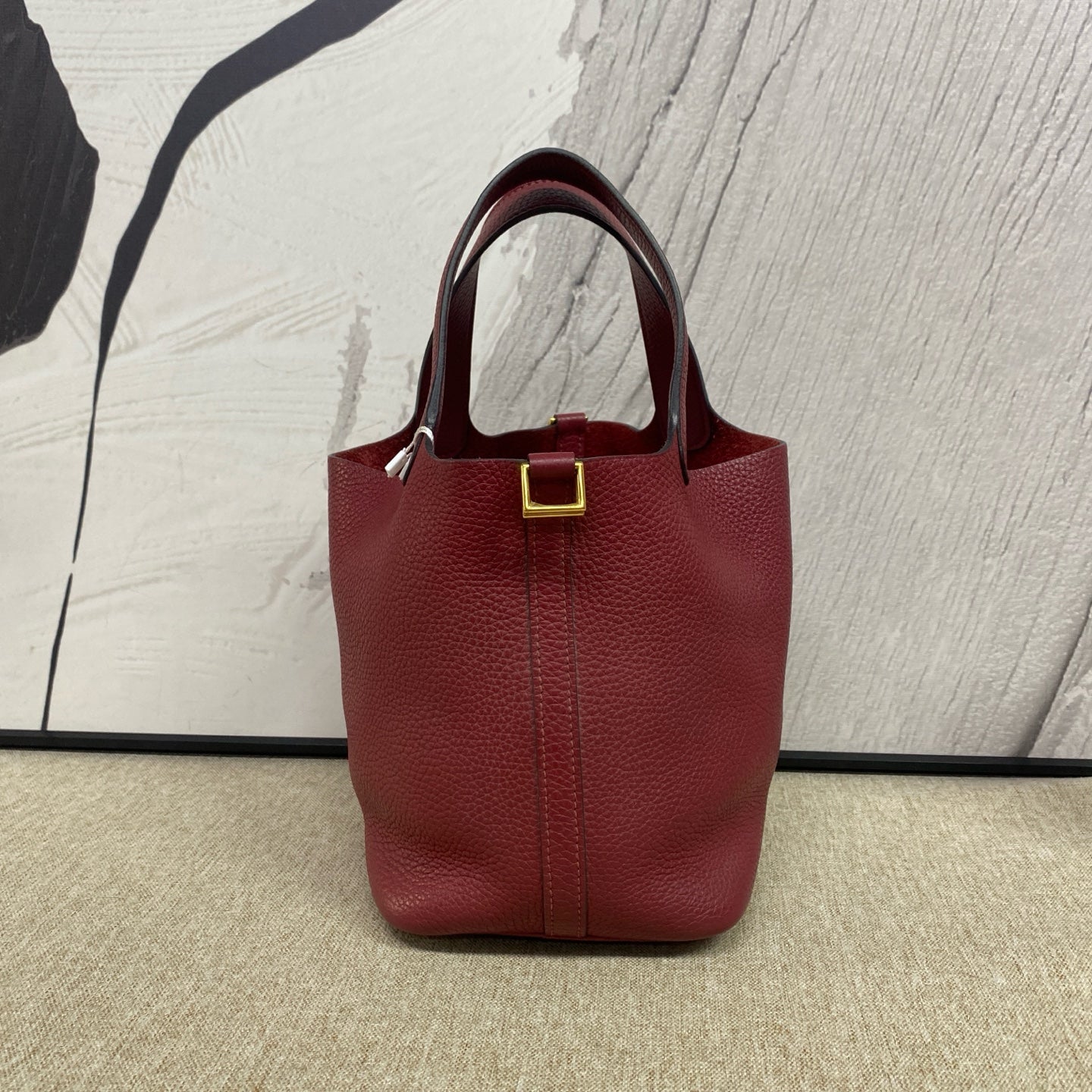 Hermès - Picotin Lock 18 - Taurillon Clemence leather - Red - (mini)