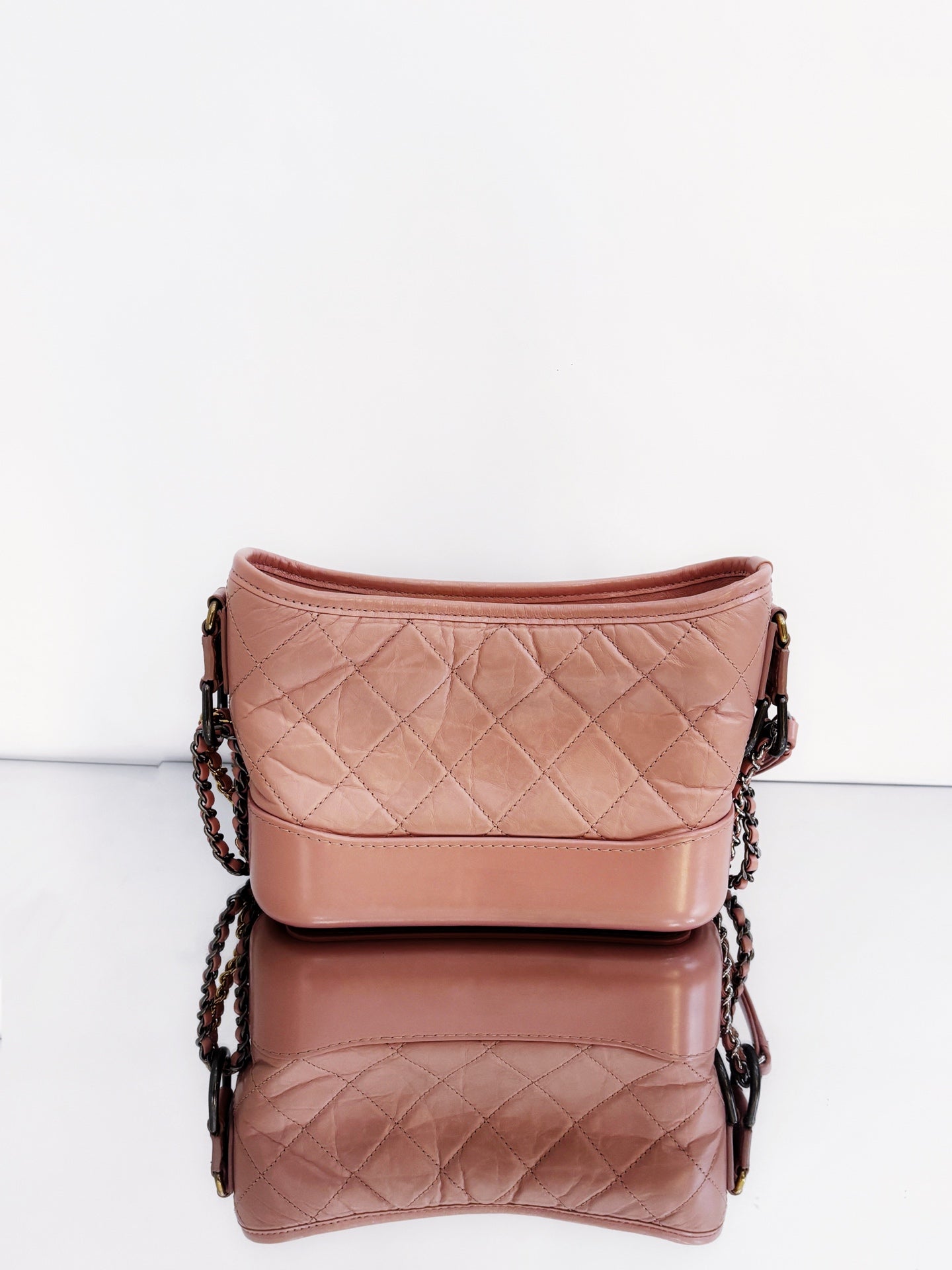 Chanel - Gabrielle Hobo Bag - Calfskin leather - Pink - (Small)