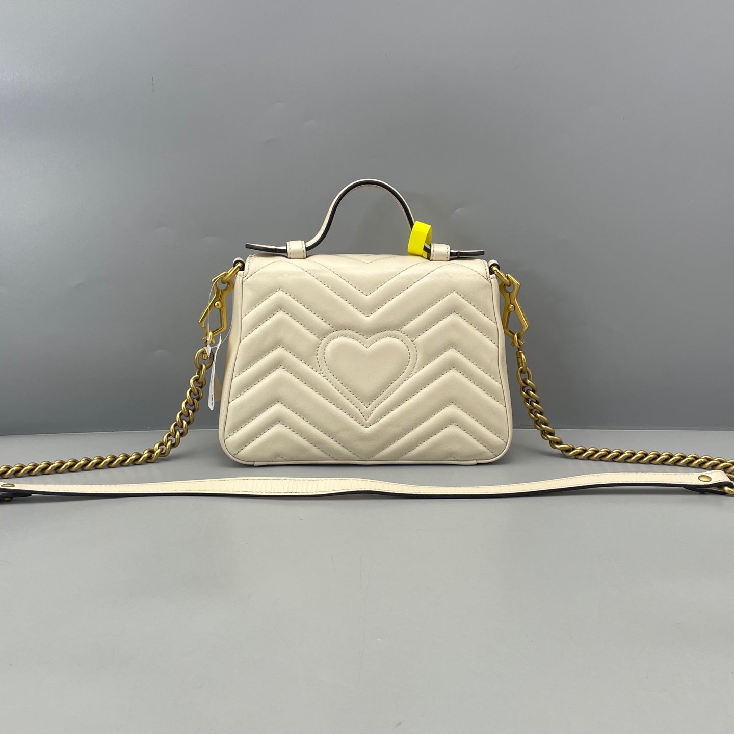 Gucci - GG Marmont Mini Messenger Bag - Leather - White - (mini)