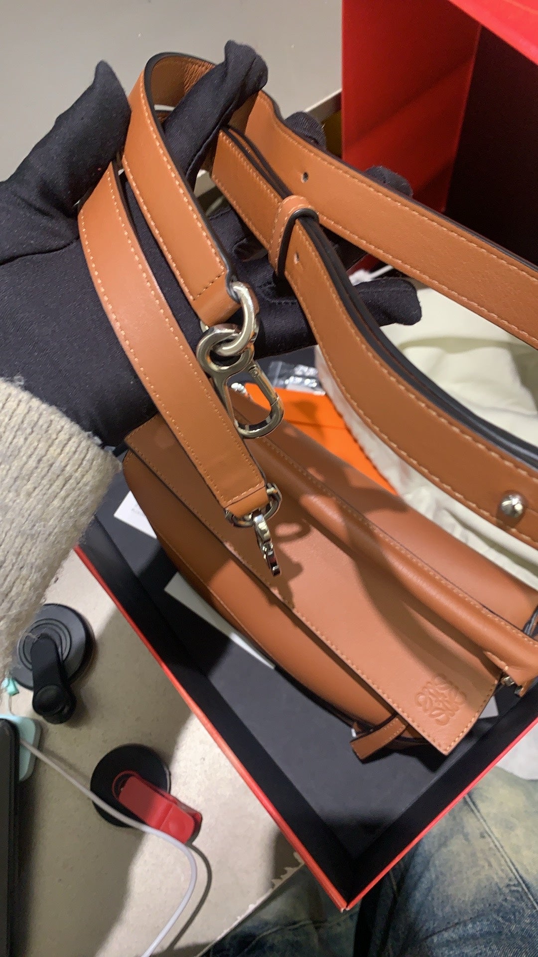 Loewe - Puzzle Edge Small Bag - Calfskin leather - Brown - (small)