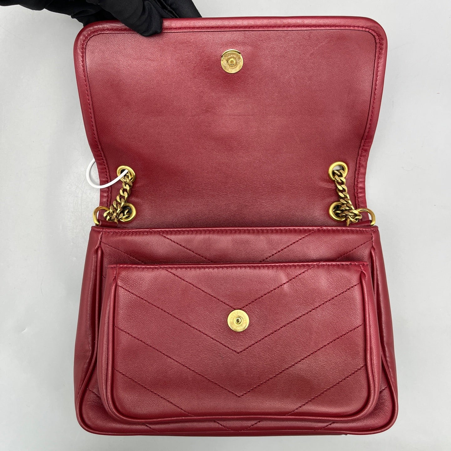 Saint Laurent - Niki Small - Lambskin leather - Red - (small)