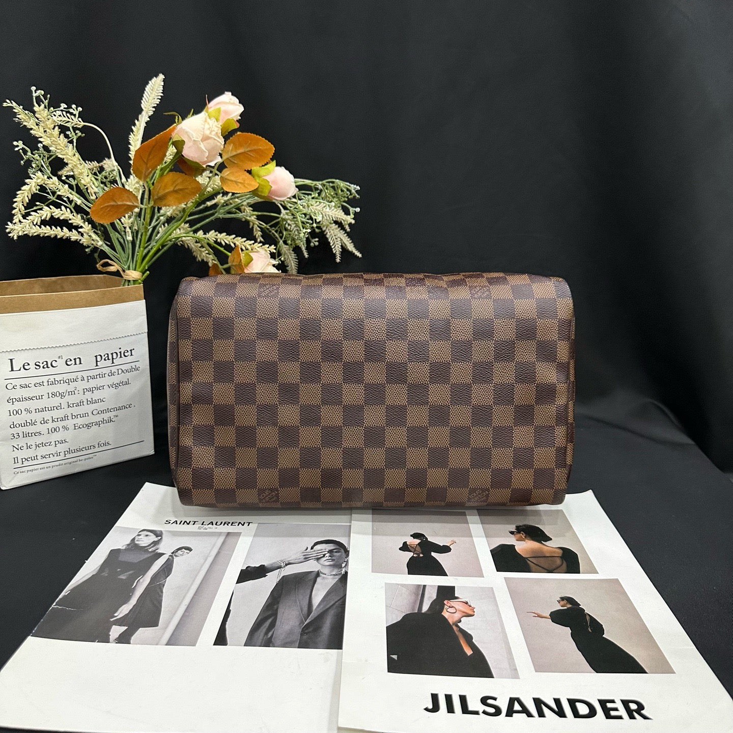 Louis Vuitton - Speedy 30 - Damier Ebene coated canvas with cowhide leather trim - Brown - (medium)