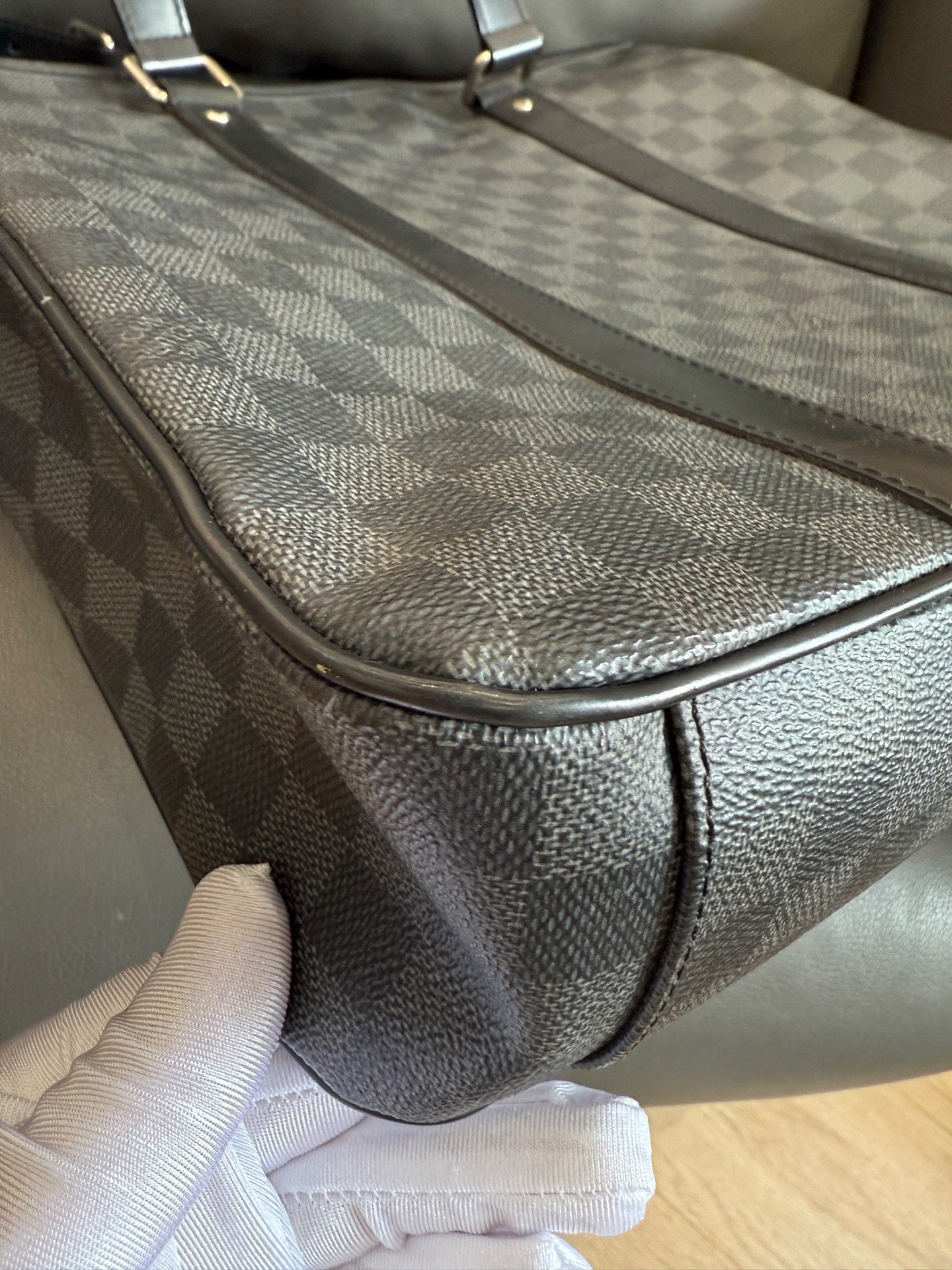 Louis Vuitton - Porte-Documents Jour - Damier Graphite coated canvas with leather trim - Grey - (Medium)