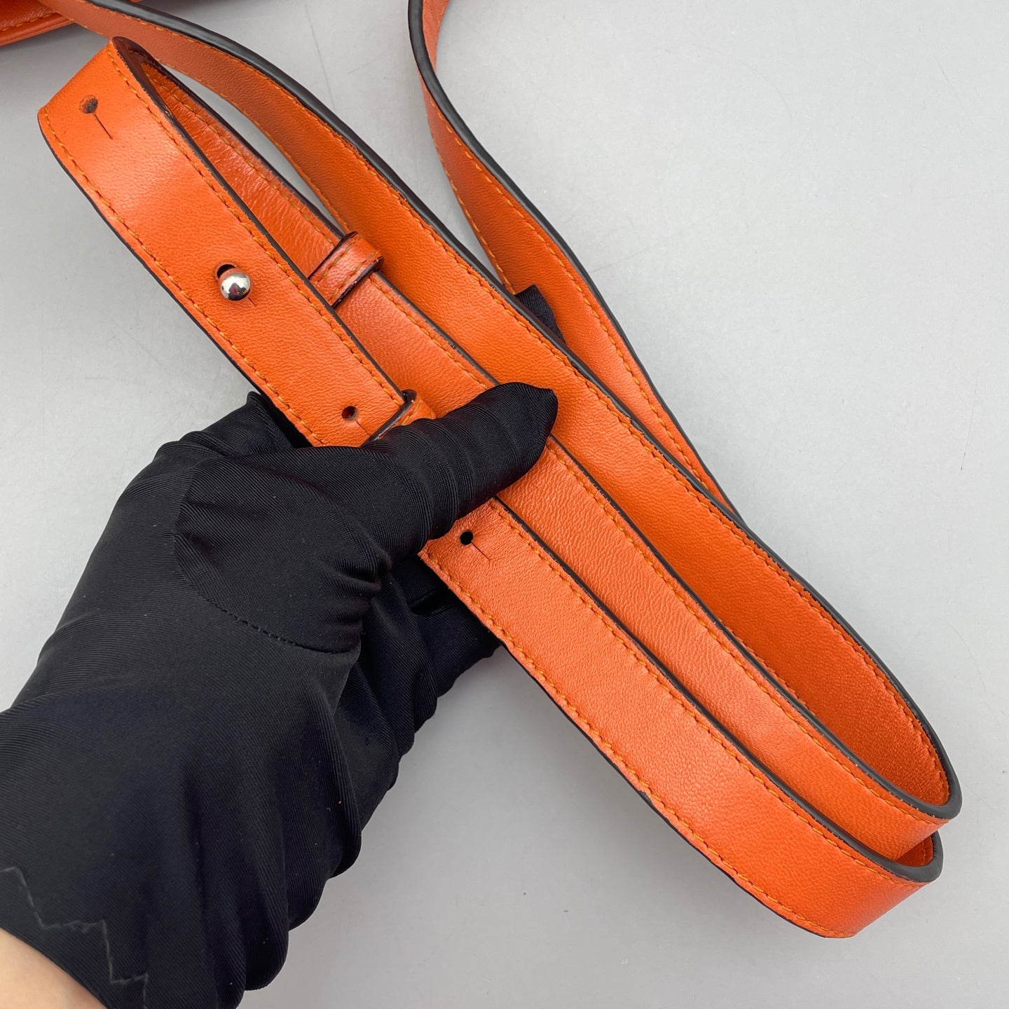 Loewe - Flamenco Pouch Small - Calfskin leather - Orange - (small)