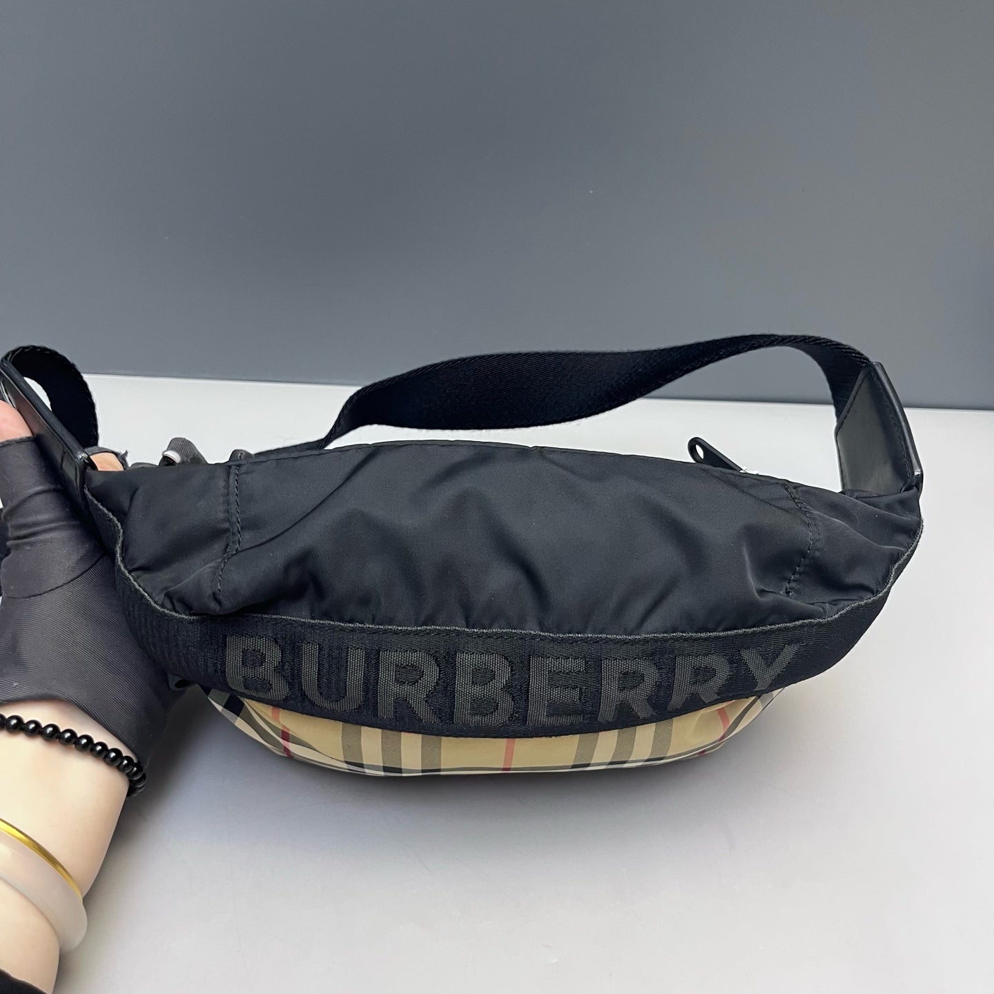 Burberry - Vintage Check and Polyamide Belt Bag - Cloth, Polyamide, Leather - Multicolour - (medium)