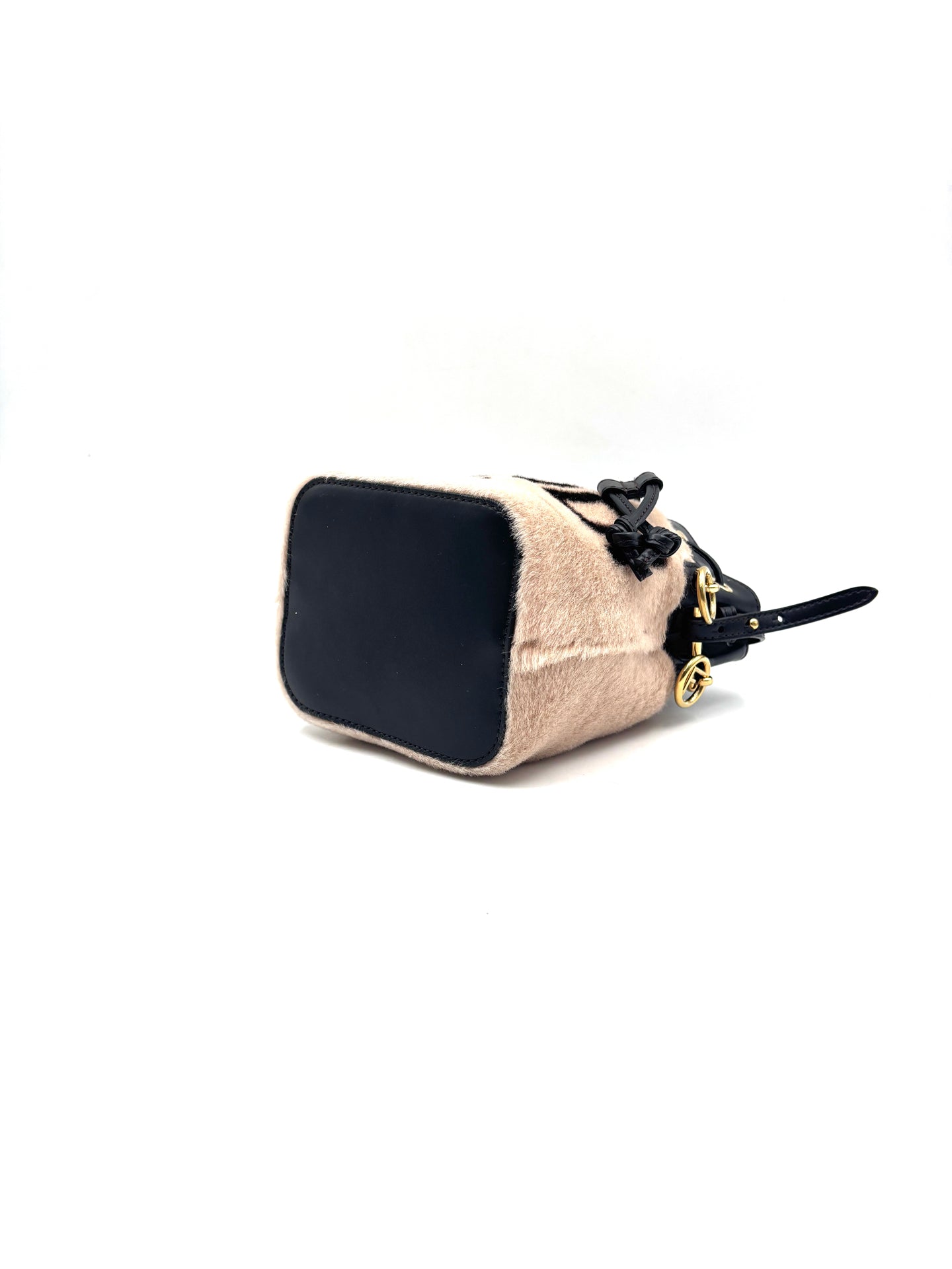 Fendi - Mon Tresor - Pony-style calfskin and Leather - Beige and Black - (mini)