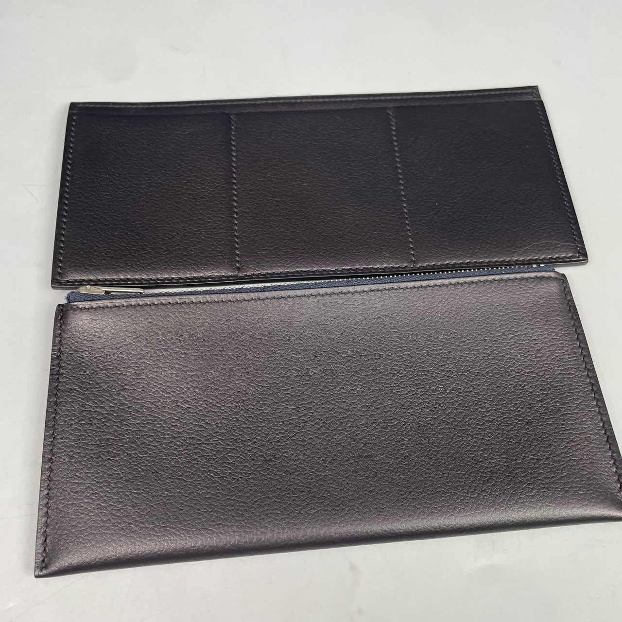 Hermès - H071034CAAA Long Wallet / Organizer - Lizard skin and calfskin leather - Black and Green - (Small)