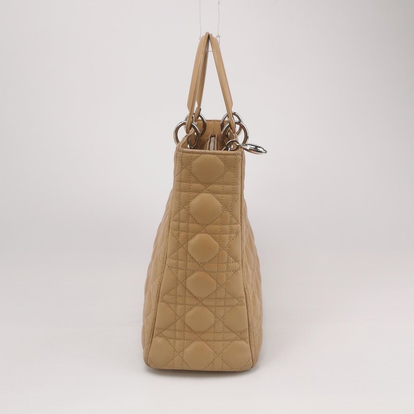 Dior - Lady Dior Tote - Lambskin leather - Beige - (Large)