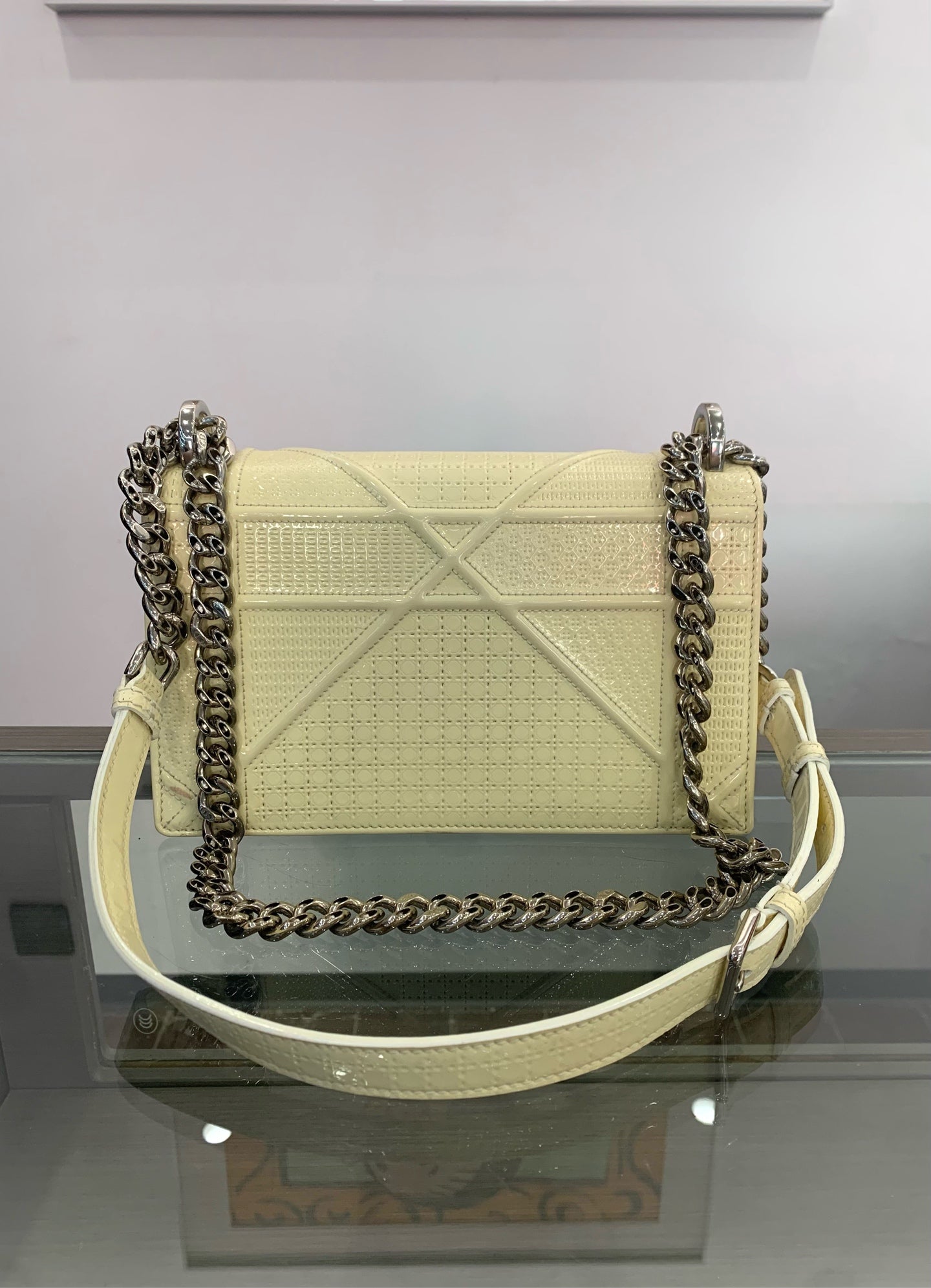 Dior - Diorama - Patent leather - White (off-white/cream hue) - (small)
