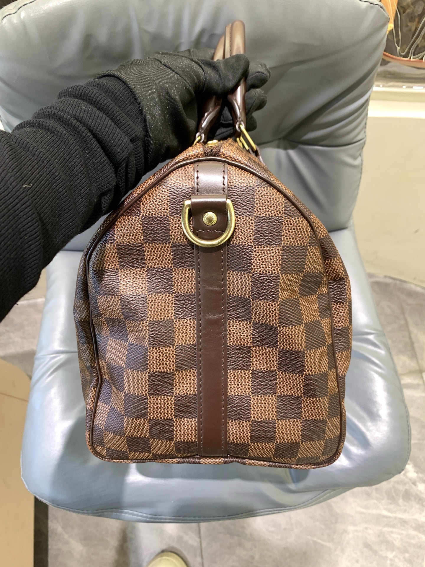 Louis Vuitton - Speedy 30 Bandouliere - Damier Ebene canvas and leather - Brown - (Medium)