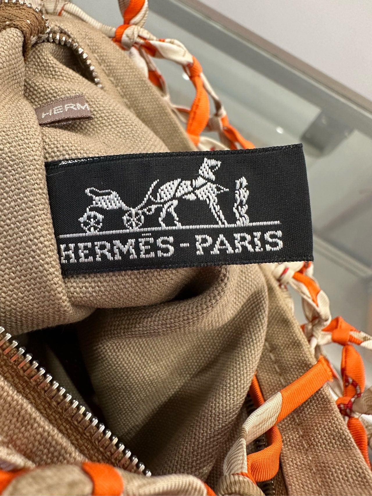 Hermès - Petith creative workshop Silk Hollow-Out Patchwork Leather Handbag - Silk, Canvas, Leather - Multicolour - (Medium)