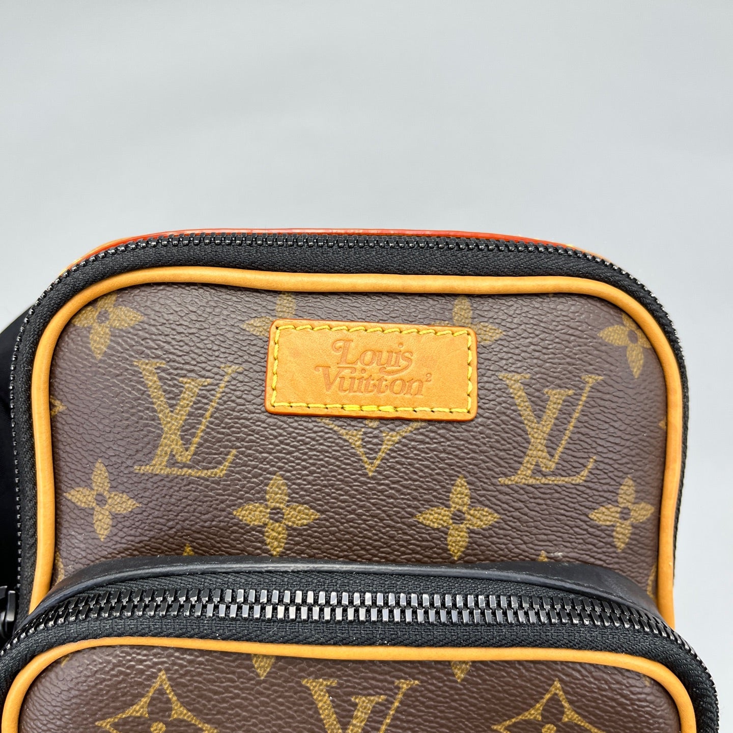 Louis Vuitton - Nigo Camera Bag - Monogram coated canvas with leather trim - Brown, Black, Orange - (small)
