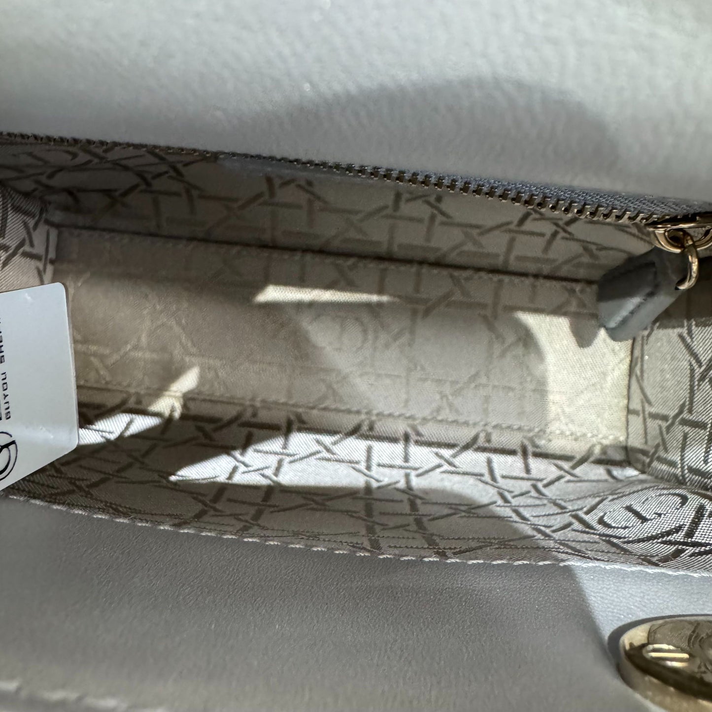 Dior - Lady Dior Mini - Lambskin leather - Grey - (mini)