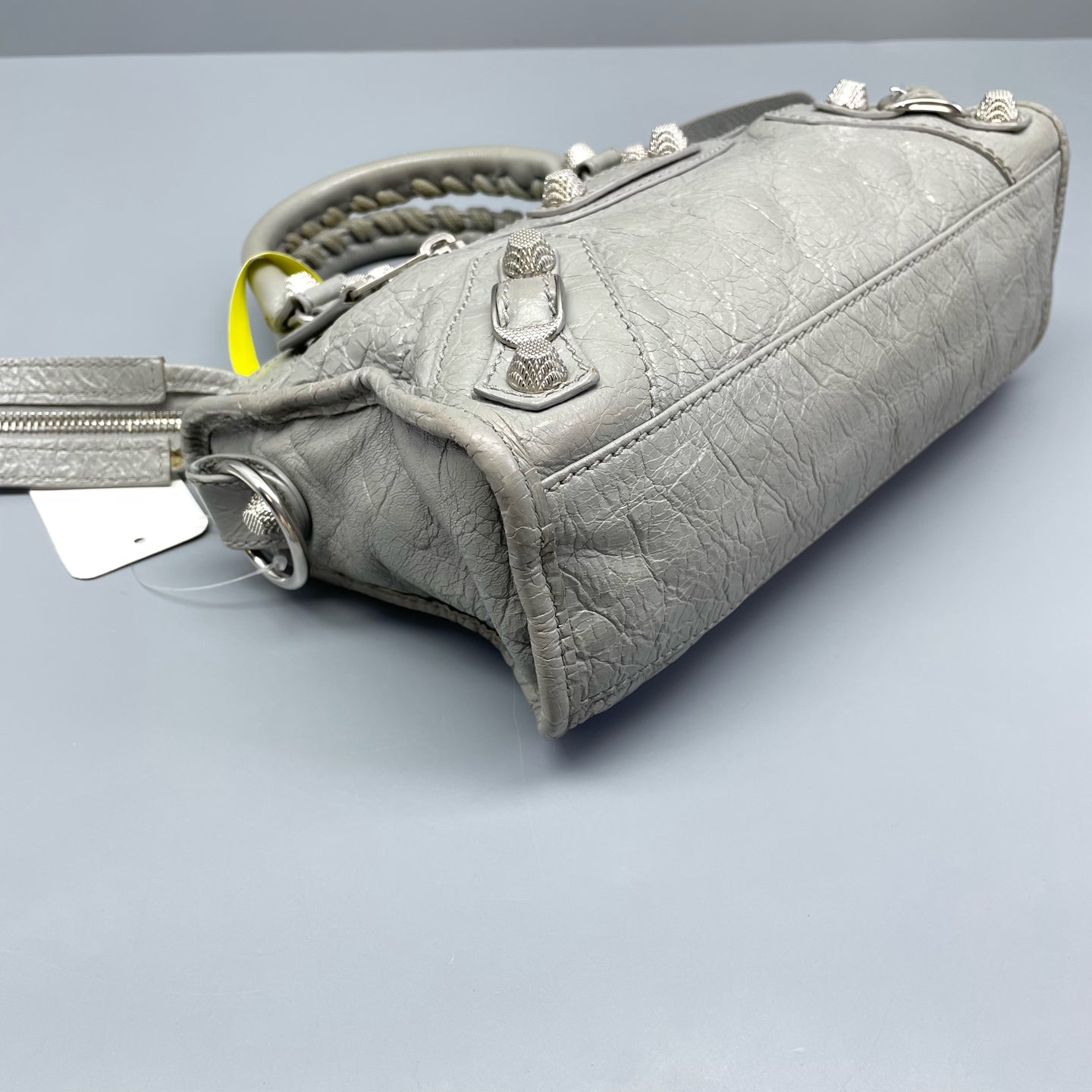Balenciaga - Mini City Bag - Distressed lambskin leather - Grey - (mini)