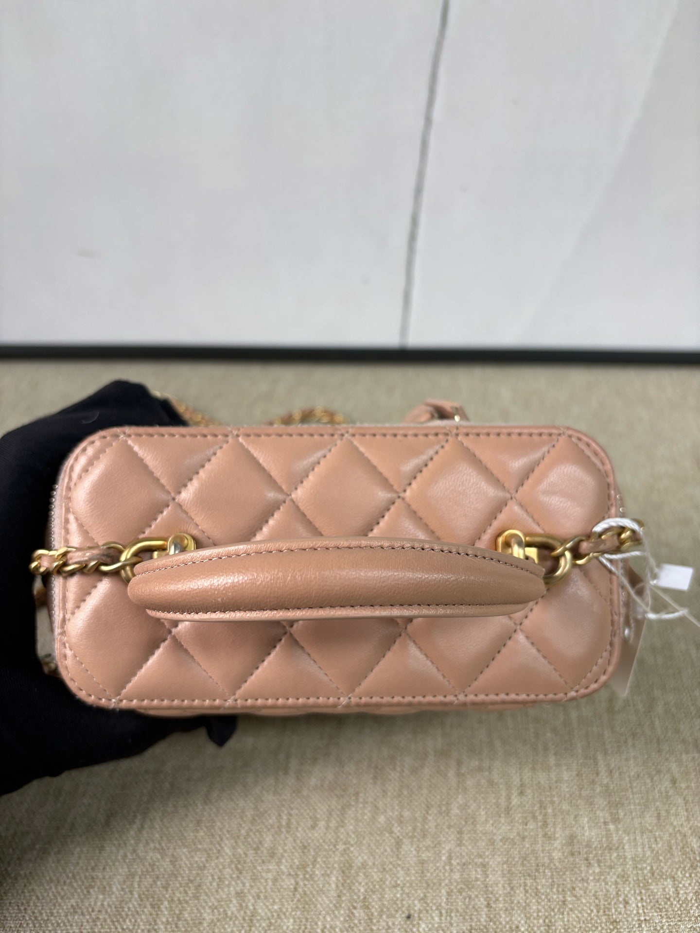 Chanel - Vanity Case with Top Handle - Lambskin leather - Pink - (mini)