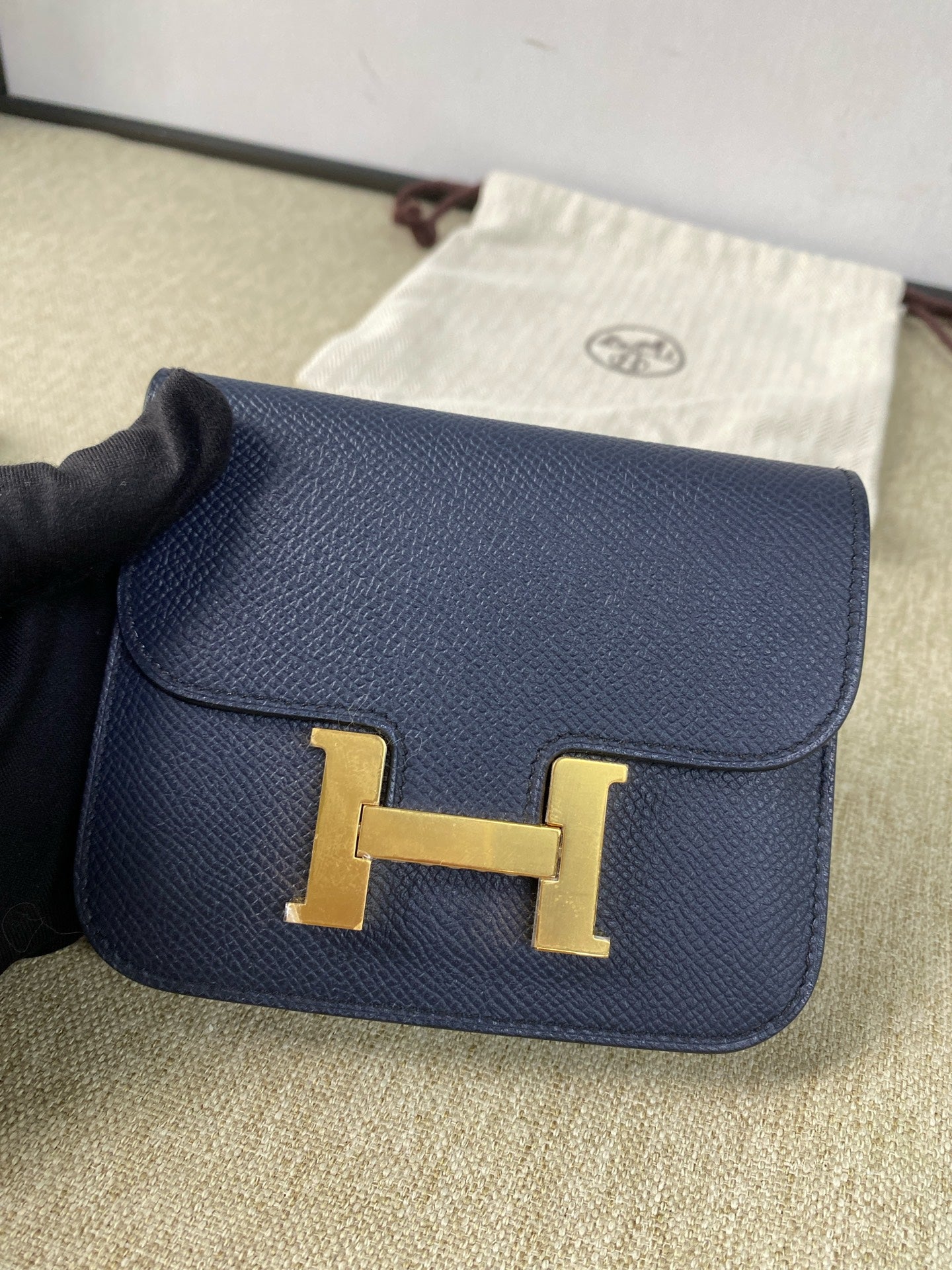 Hermès - Constance Slim Wallet - Epsom leather - Midnight Blue - (small)