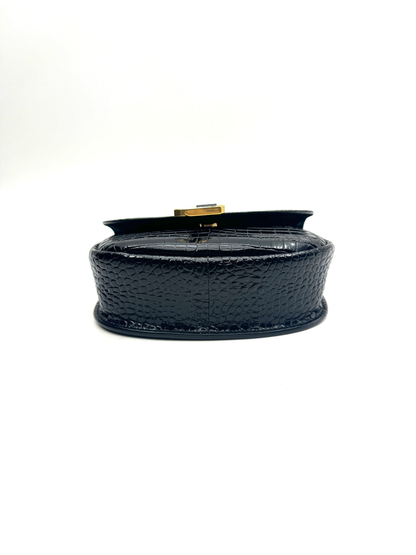 Saint Laurent - Kaia Saddle Bag - Calfskin leather - Black - (mini)