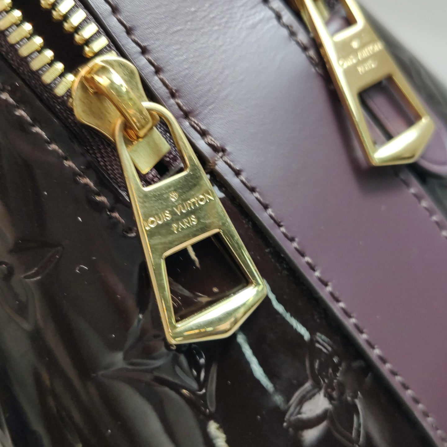 Louis Vuitton - Melrose - Patent leather - Burgundy - (Medium)