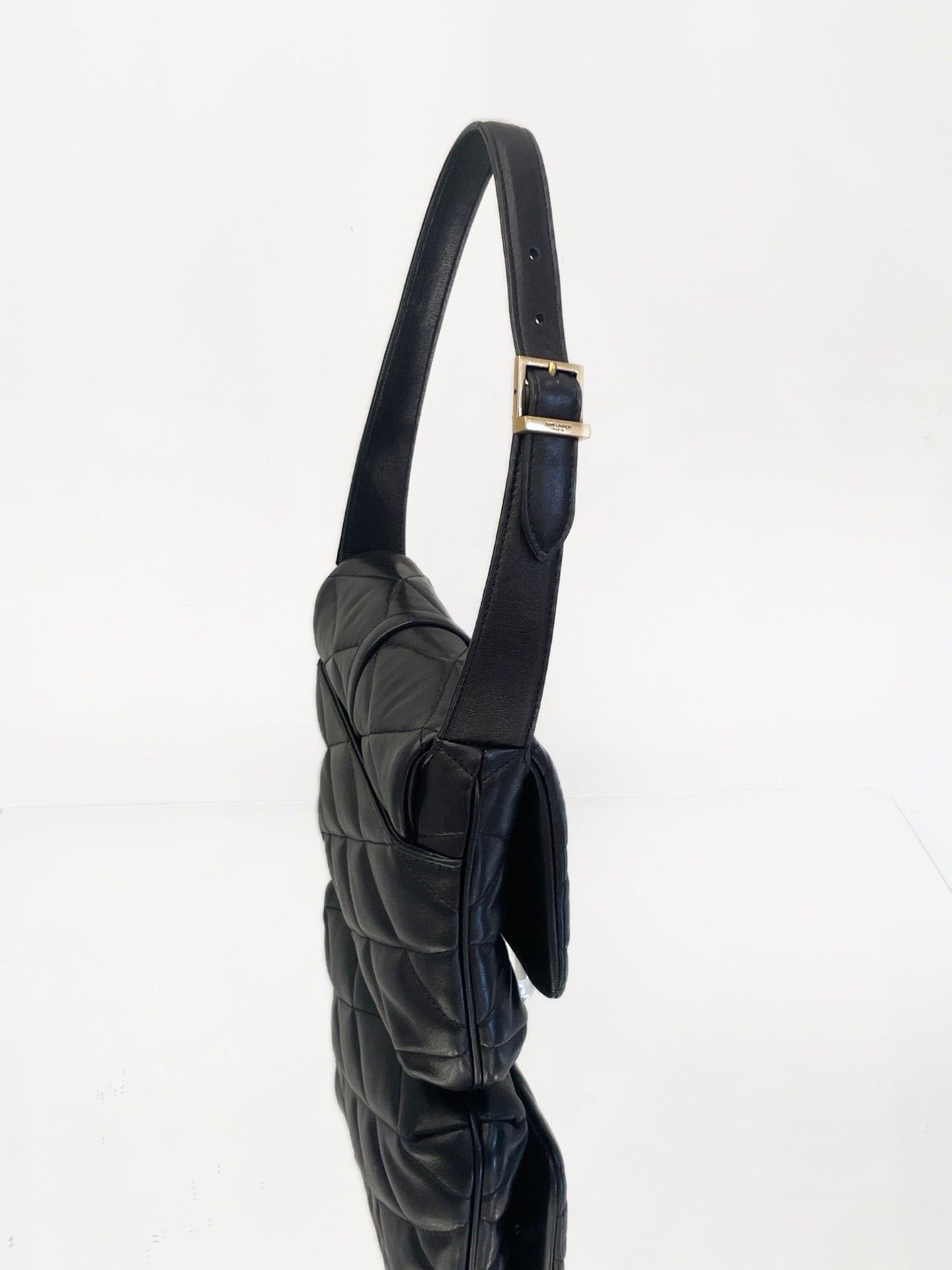 Saint Laurent - LE57 - Lambskin leather - Black - (Small)