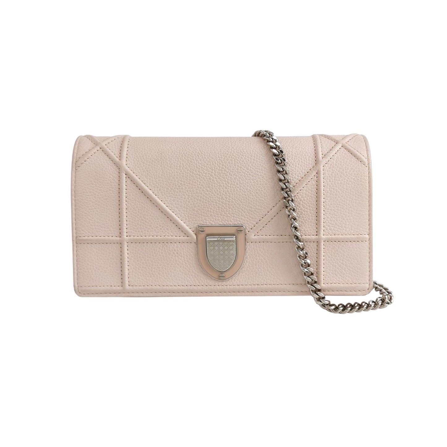 Dior - Diorama Wallet on Chain - Leather - Pink - (mini)