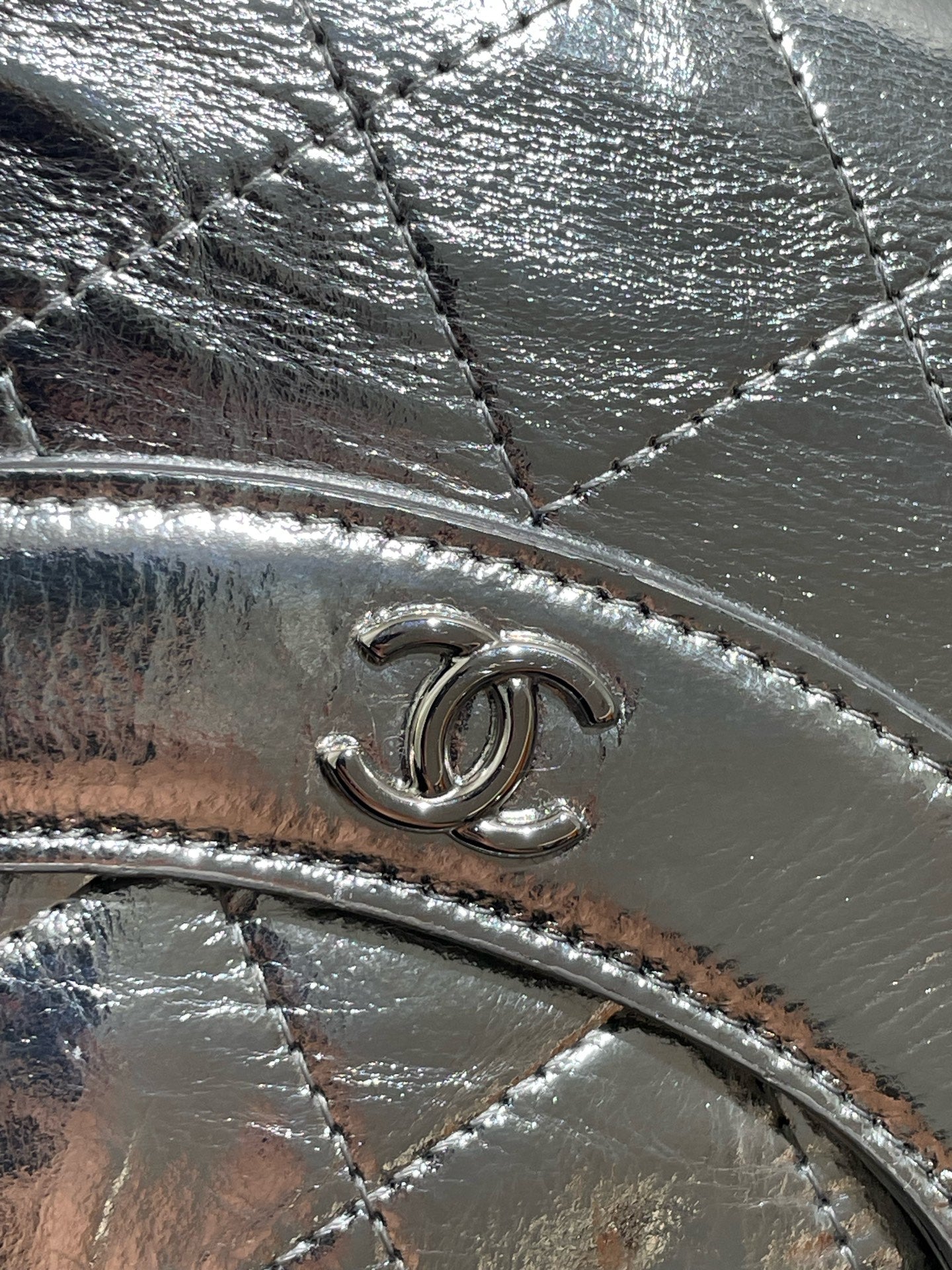 Chanel - 31 Bag Clutch - Waxy leather - Silver - (small)