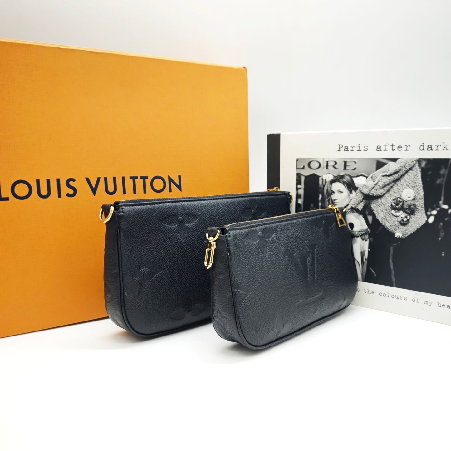 Louis Vuitton - Multi Pochette Accessoires - Monogram Empreinte Leather - Black - (medium)