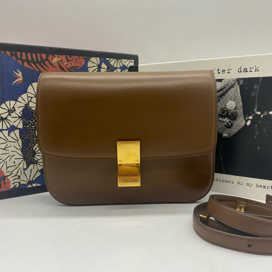 Celine - Classic Box - Calf leather - Brown - (medium)